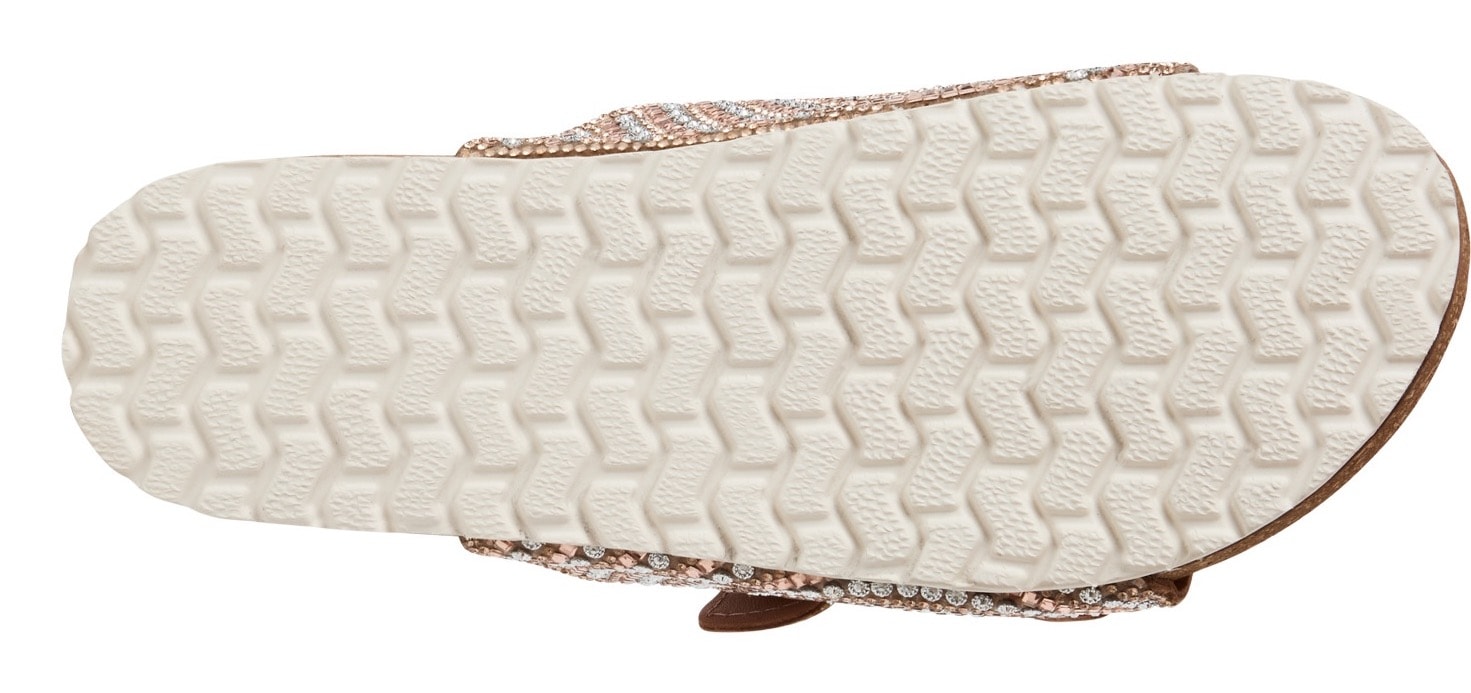 Tamaris Pantolette, Sommerschuh, Schlappen mit funkelnden Schmucksteinen besetzt