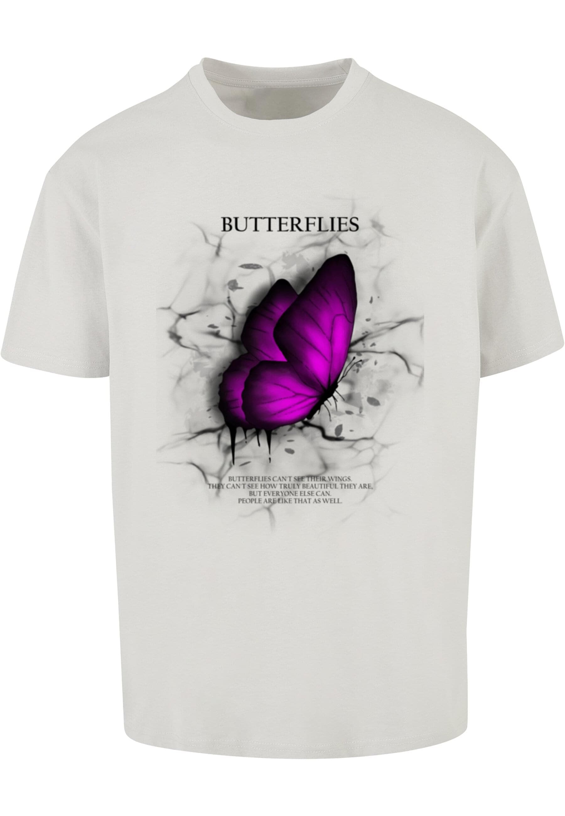 Merchcode T-Shirt "Merchcode Herren Butterflies Heavy Oversized Tee", (1 tl günstig online kaufen
