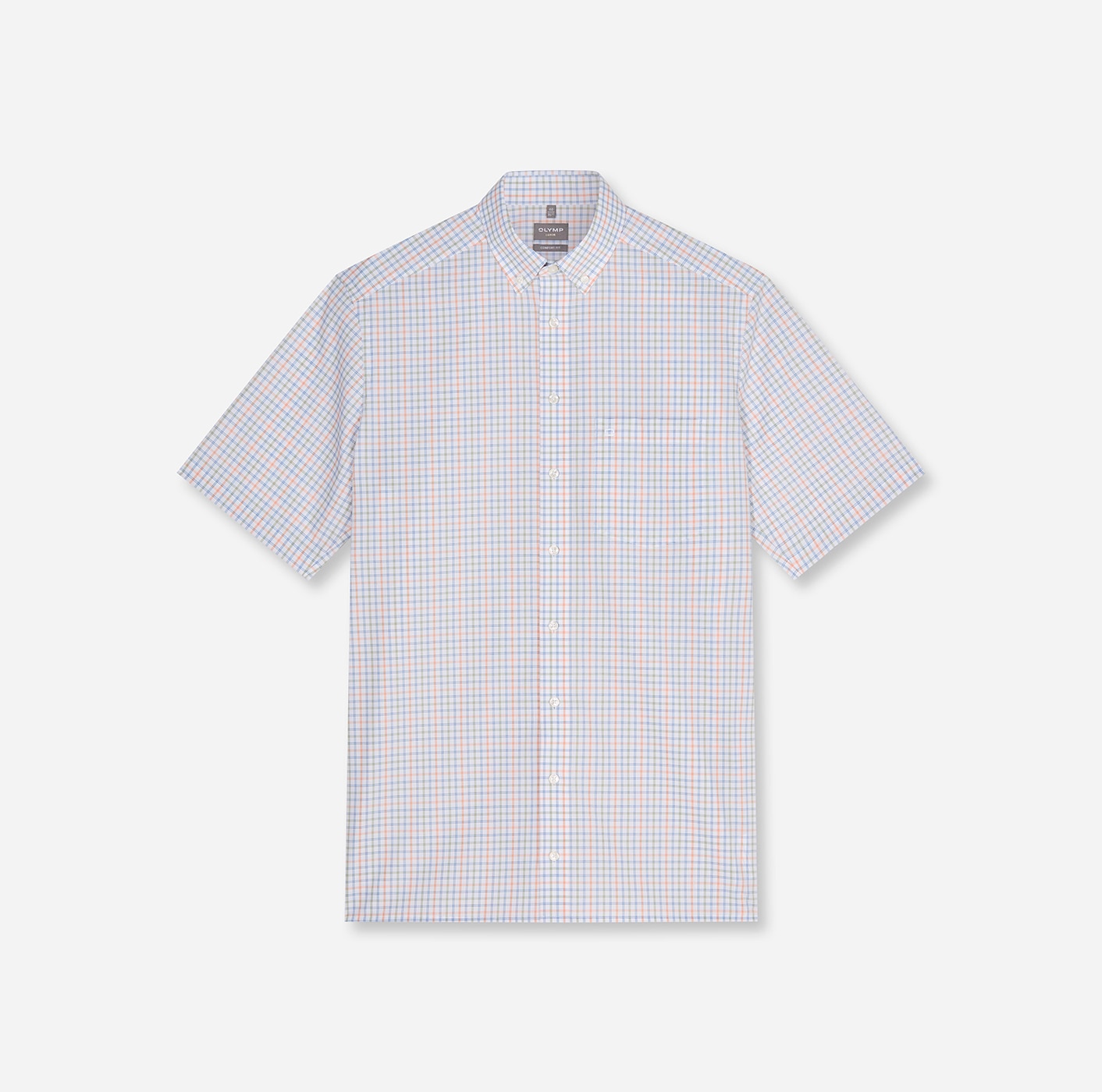 OLYMP Kurzarmhemd »Luxor« Businesshemd, comfort fit, Button-down-Kragen