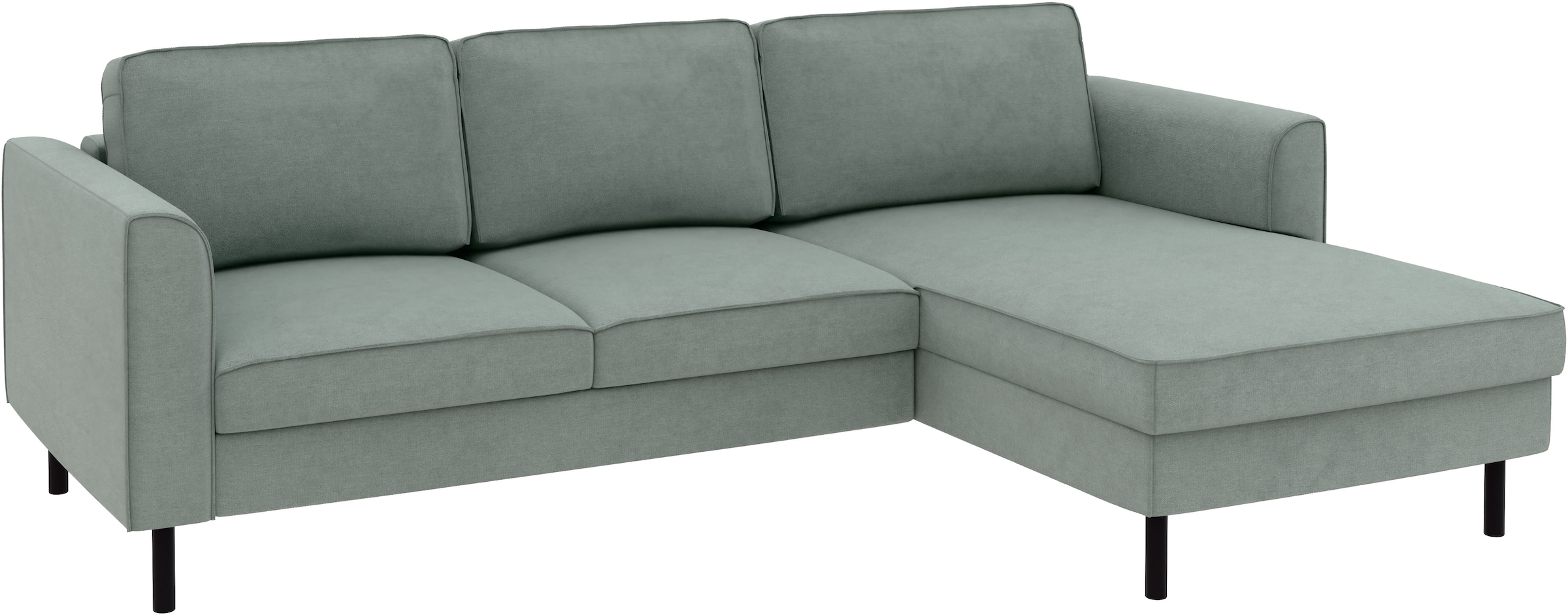 Home affaire Ecksofa »Booster Couch wahlweise mit Schlaffunktion und Bettkasten-auch in Cord«, Recamiere beidseitig montierbar, Sofa in L-Form, 232 cm