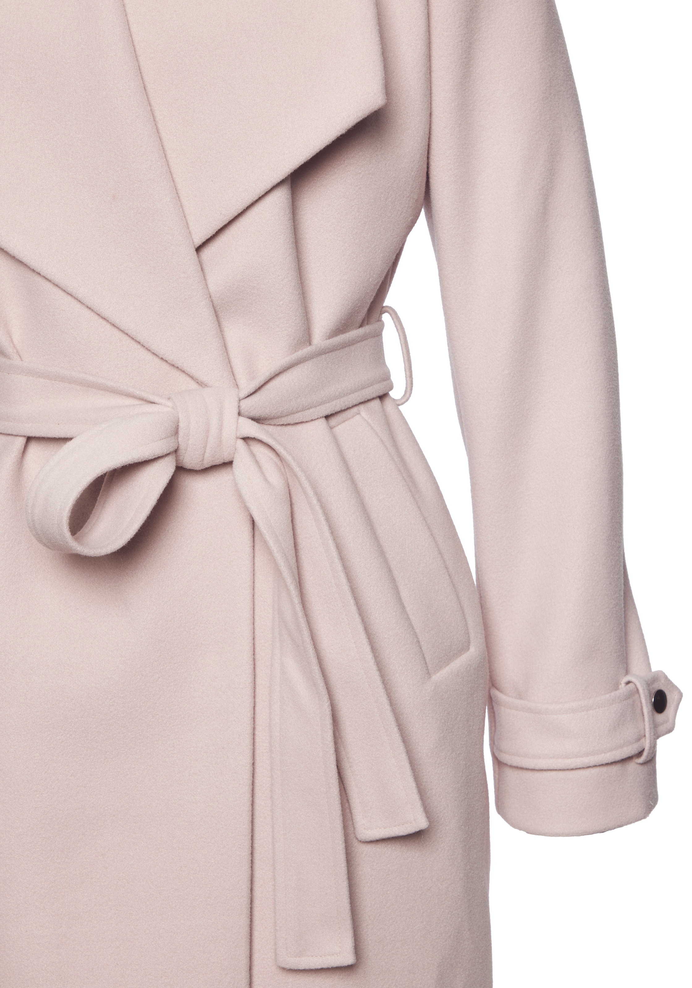 LASCANA Langmantel , mit Bindegürtel und Taschen, eleganter Damenmantel