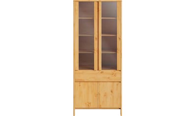 Home affaire Vitrine »Luven«, Höhe 192 cm, Massivholz, 4 Türen und 1 Schublade kaufen
