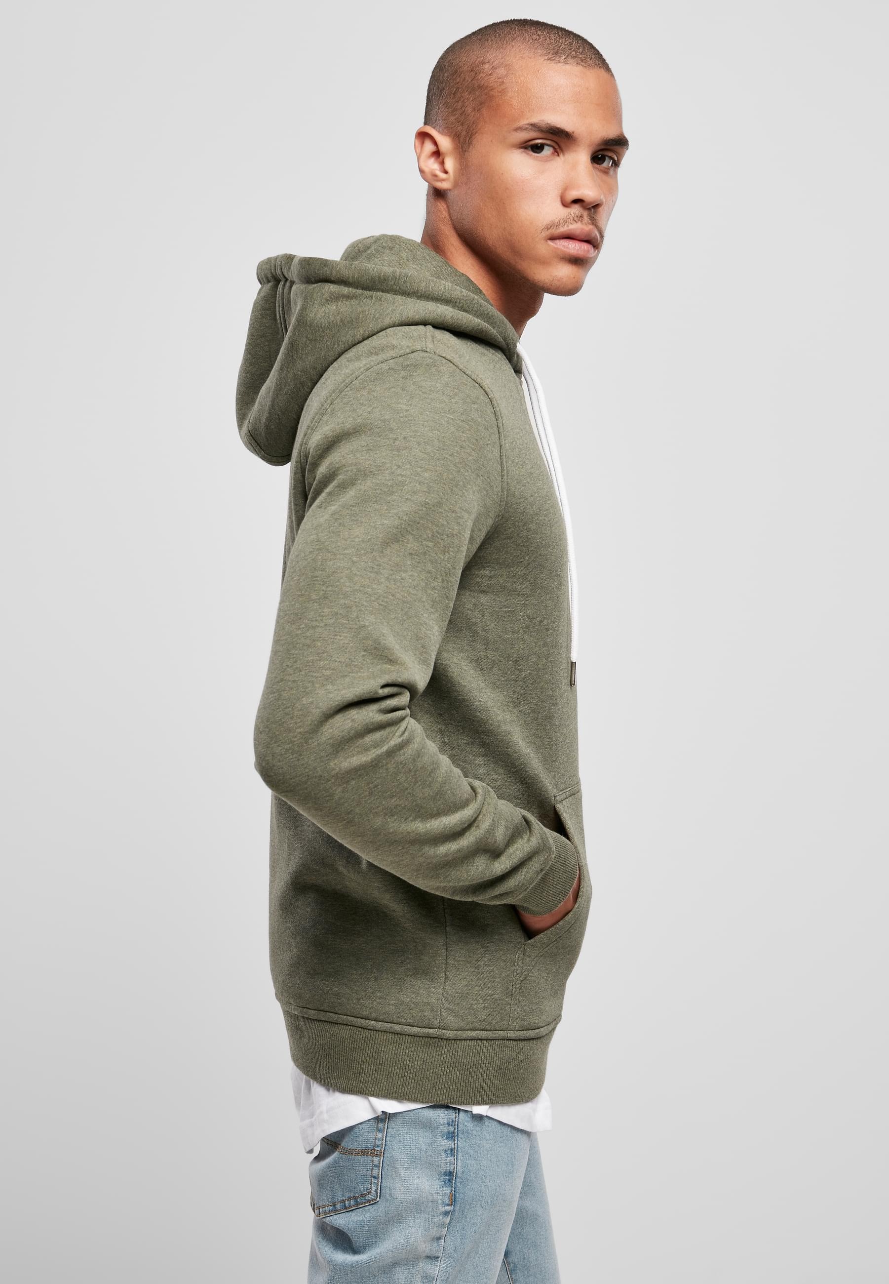 URBAN CLASSICS Sweatshirt »Urban Classics Herren Basic Melange Hoody«, (1 tlg.)