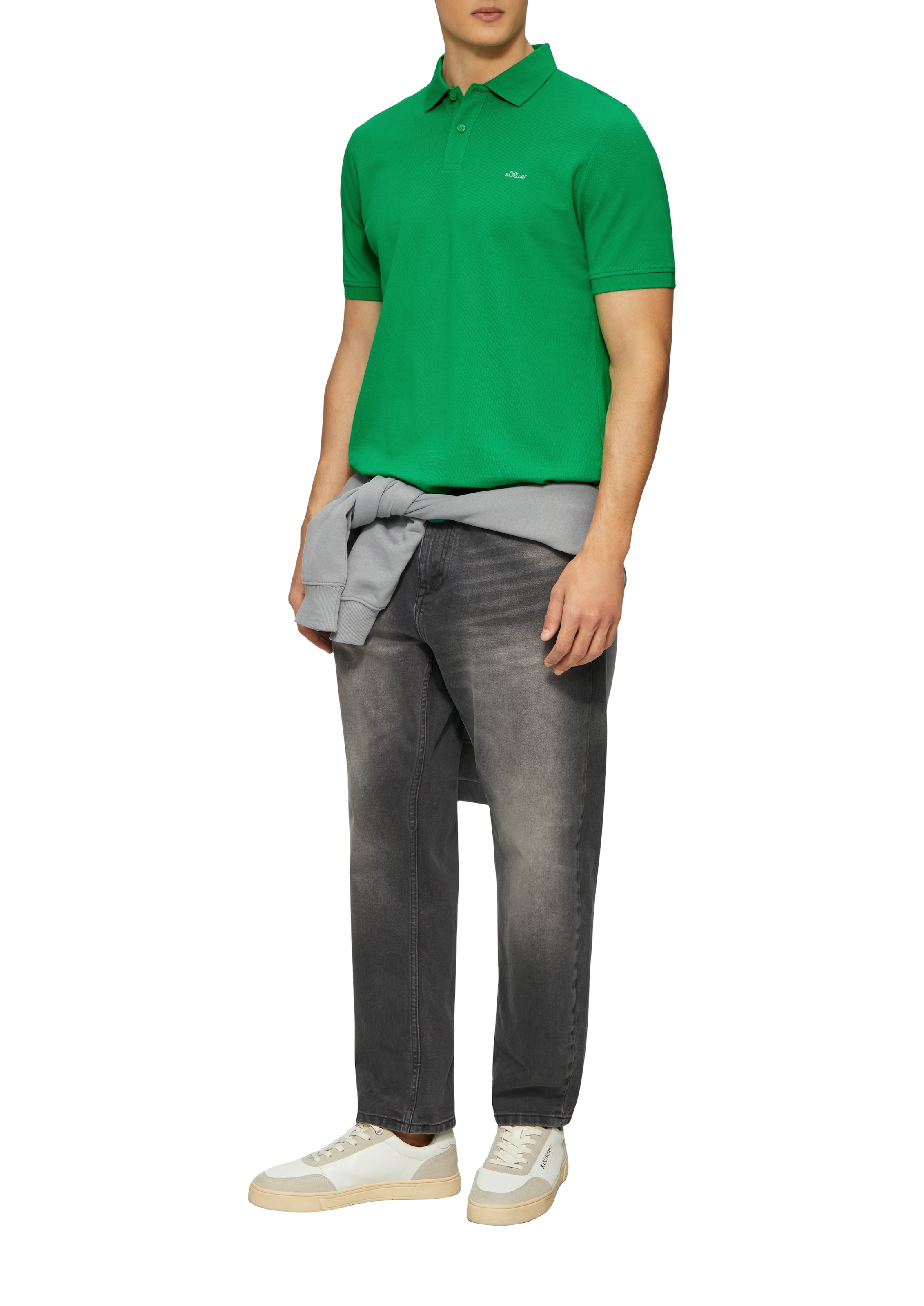 s.Oliver Poloshirt, mit Logostickerei