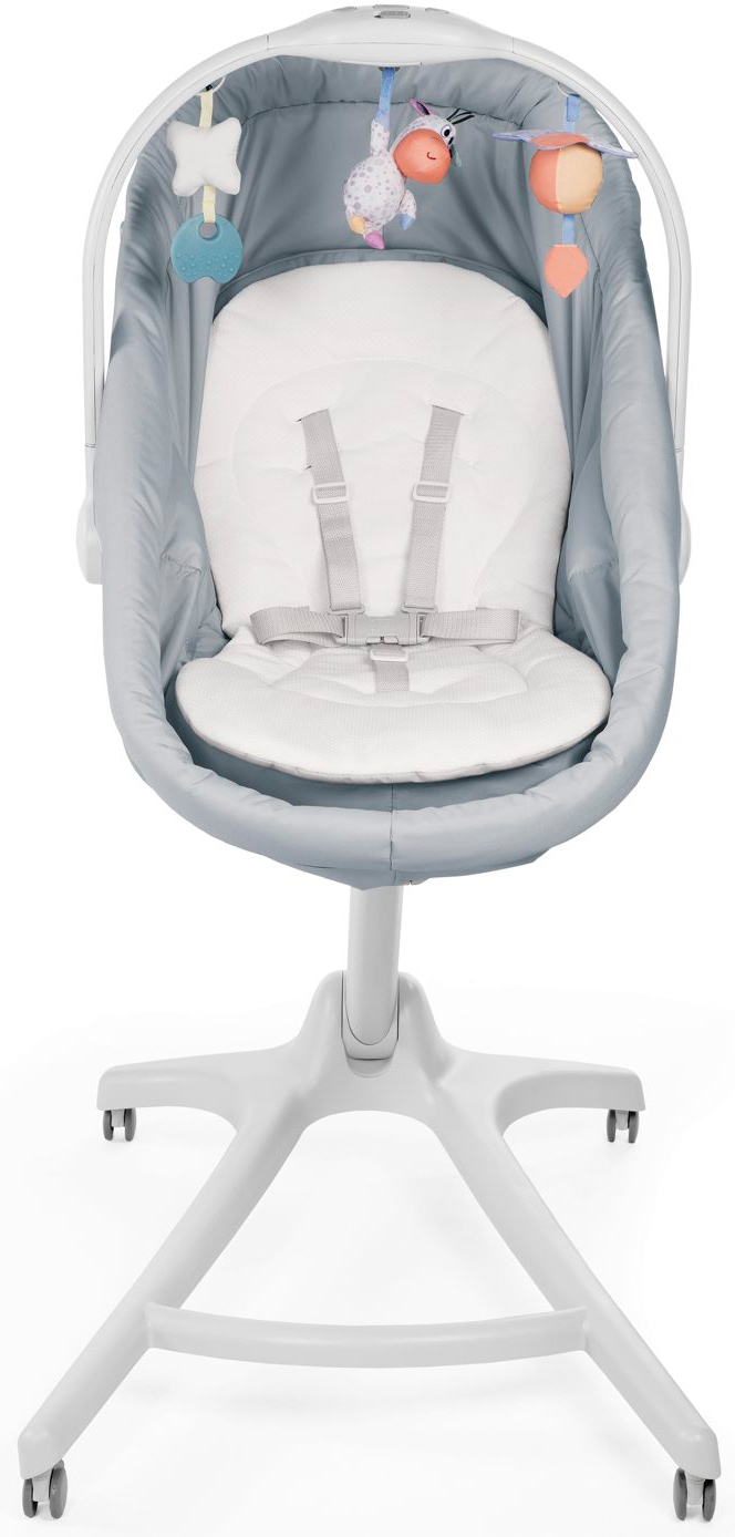 Chicco Kombihochstuhl »Baby Hug 4 in 1, Grey«, Stubenwagen, Liegesessel, Hochstuhl und erster Stuhl in Einem!