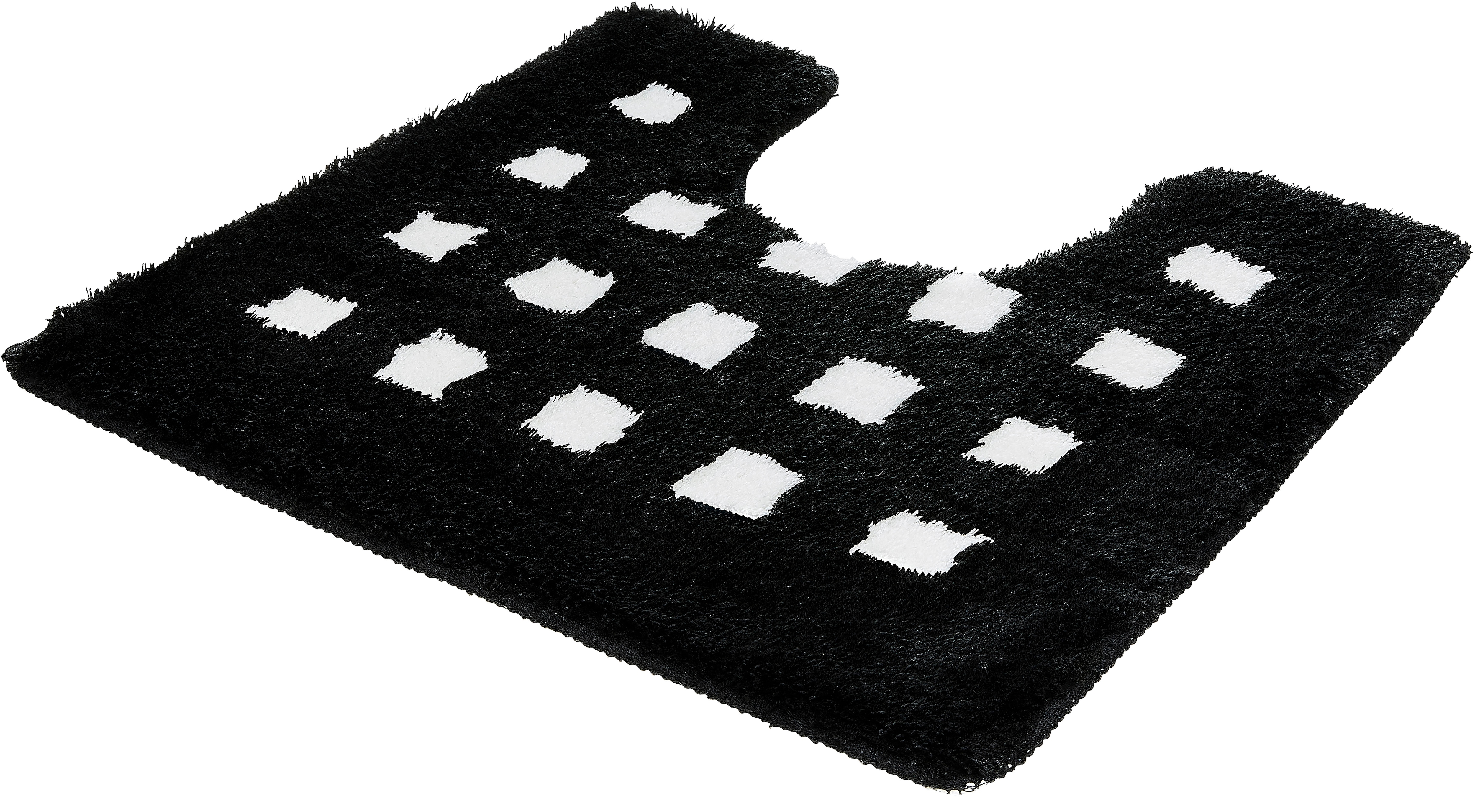 Kleine Wolke "Boxes, Badvorleger, Badezimmer Teppich" Höhe 20 mm rutschhemmend beschichtet fußbodenheizungsgeeignet Badteppich, modernes Design, Hoch/Tief Effekt