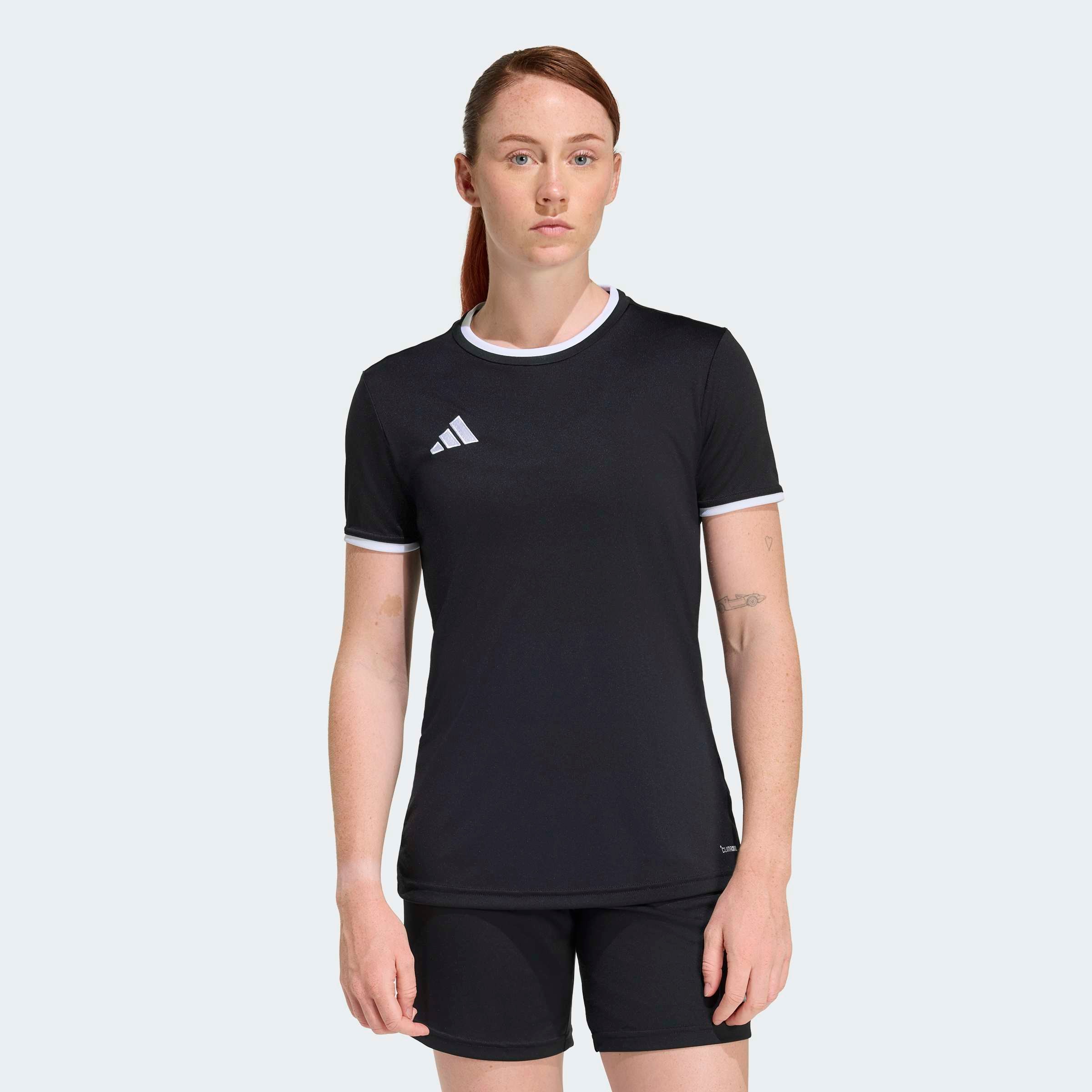 Fußballtrikot ADIDAS PERFORMANCE "ENTRADA26 TRIKOT", Damen, Gr. M, schwarz, weiß, Obermaterial: 100% Polyester, Rundhals, Trikots Fußballtrikot