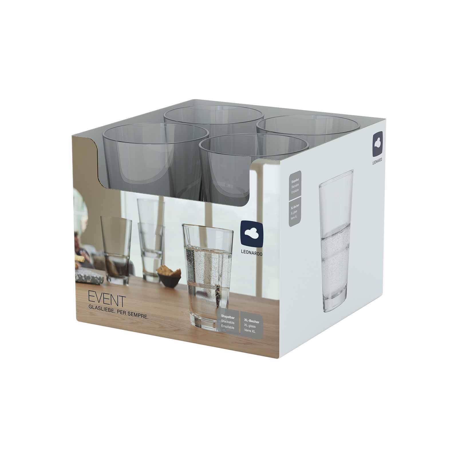 LEONARDO Glas »Trinkgläser Event 550 ml 4er Set transparent«
