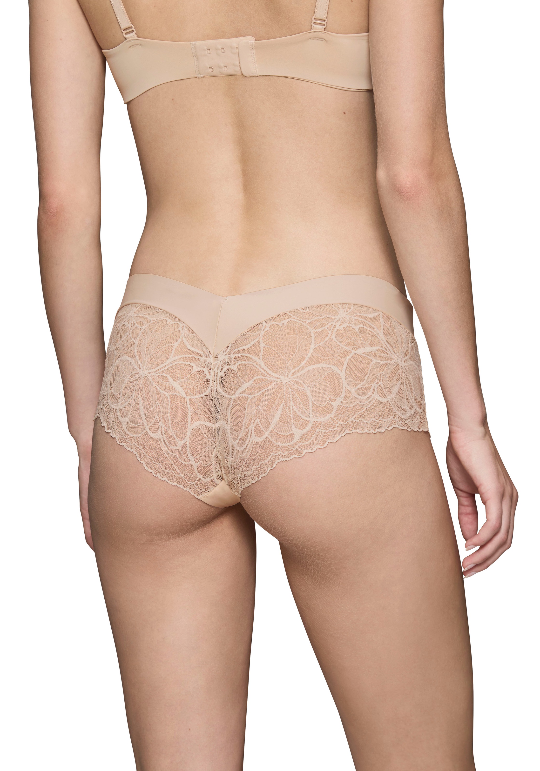 Thumbnail - Triumph "Body Make-Up Illusion Lace" florale Stretch-Spitze, glatter Bund, Mikrofaser, nahtlos