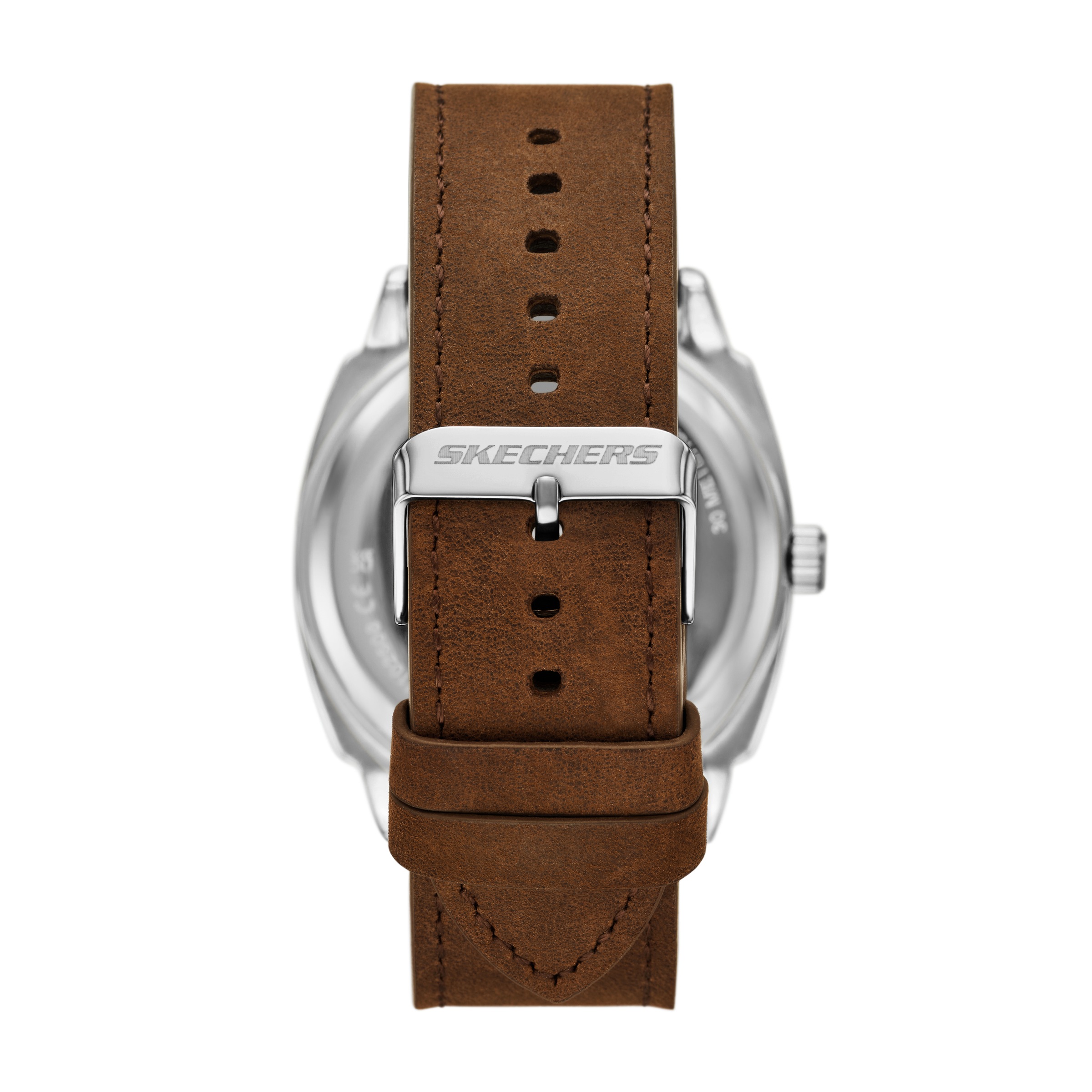 Skechers Quarzuhr »HEWES« Armbanduhr, Herrenuhr, Lederarmband, analog, Tag