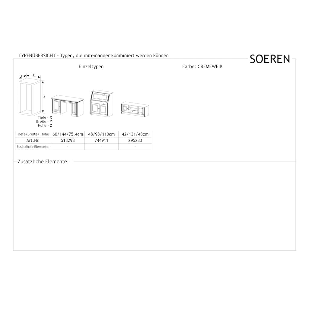 Home affaire Schreibtisch »Soeren«