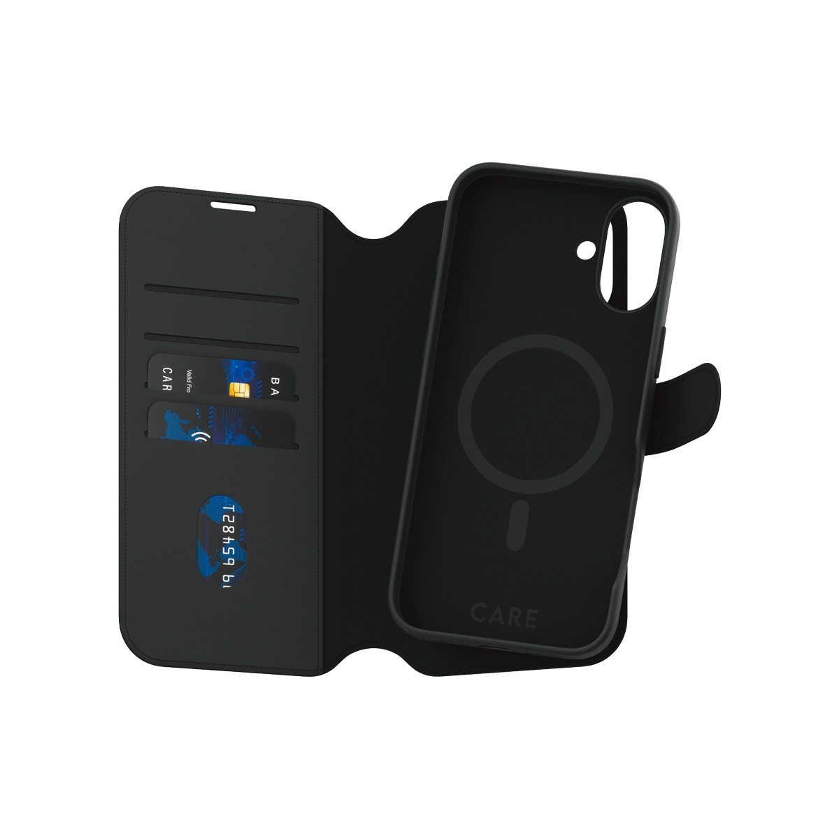 CARE by PanzerGlass Handyhülle »Case Feature Tango 2-in-1 Wallet Case Apple iPhone 16 Plus«, Backcover, Schutzhülle, Handyschutzhülle, Case, Schutzcase, stoßfest
