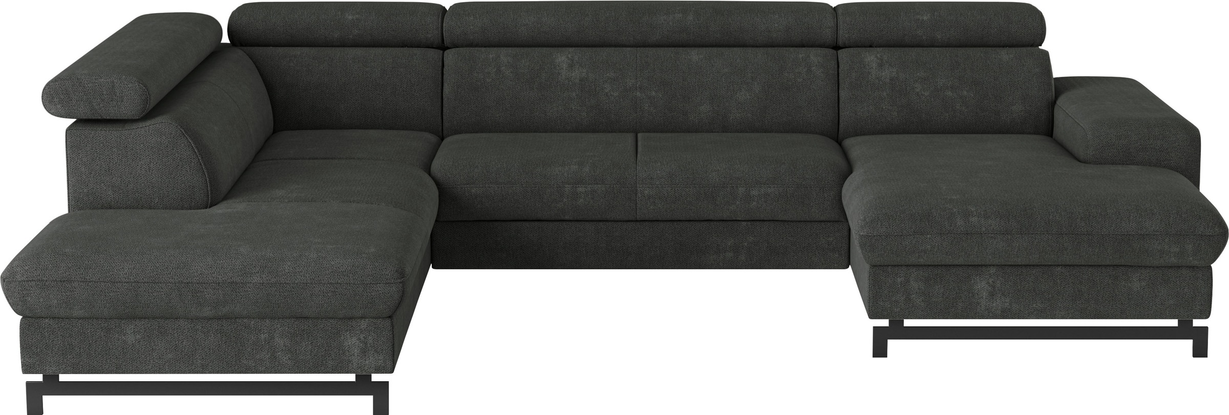 COTTA Wohnlandschaft "Emma U-Form, B: 328 cm" mit Kopfteilverstellung, opti günstig online kaufen