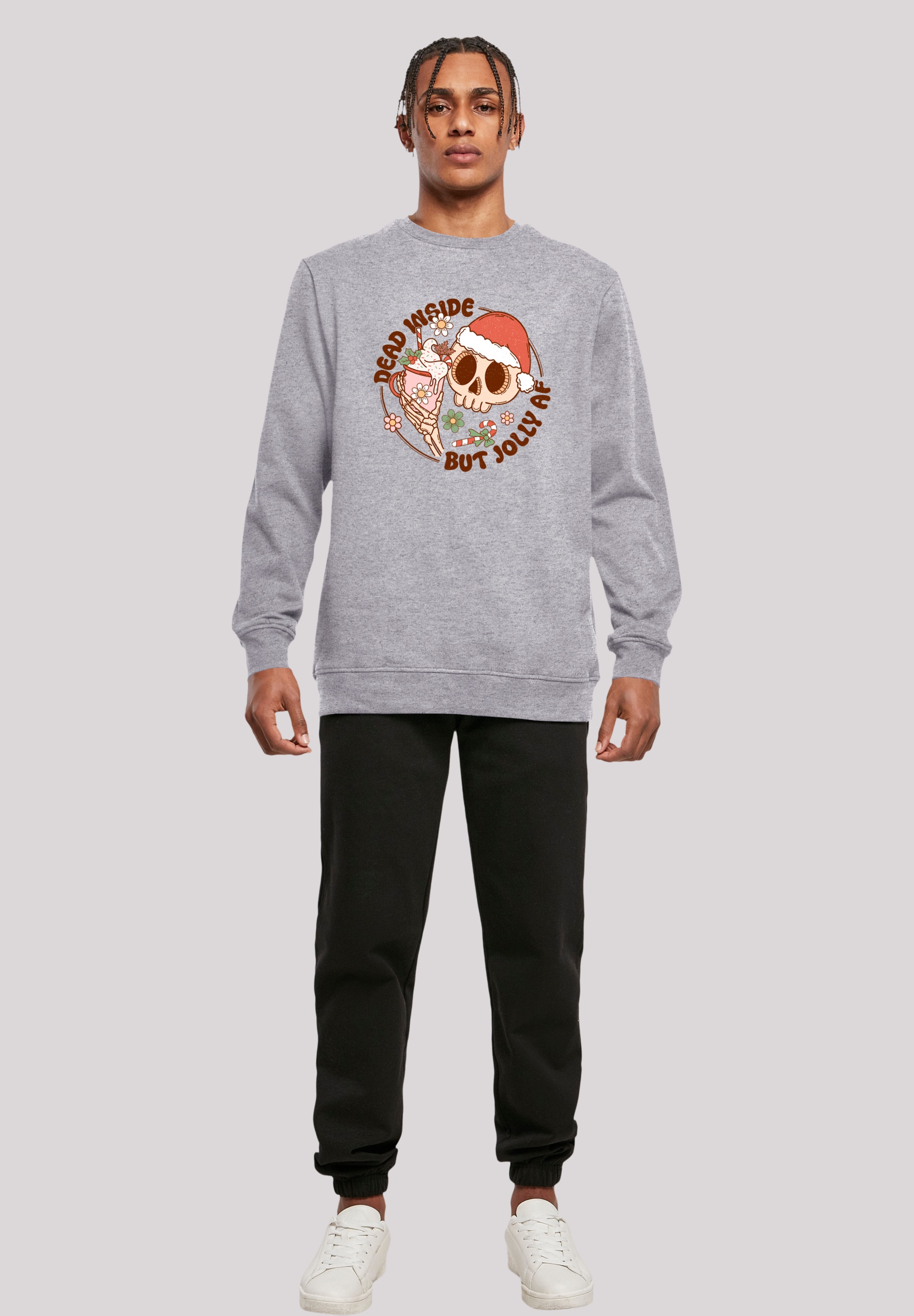 F4NT4STIC Sweatshirt »Dead inside but jolly AF Weihnachten«, Premium Qualität, Christmas Collection