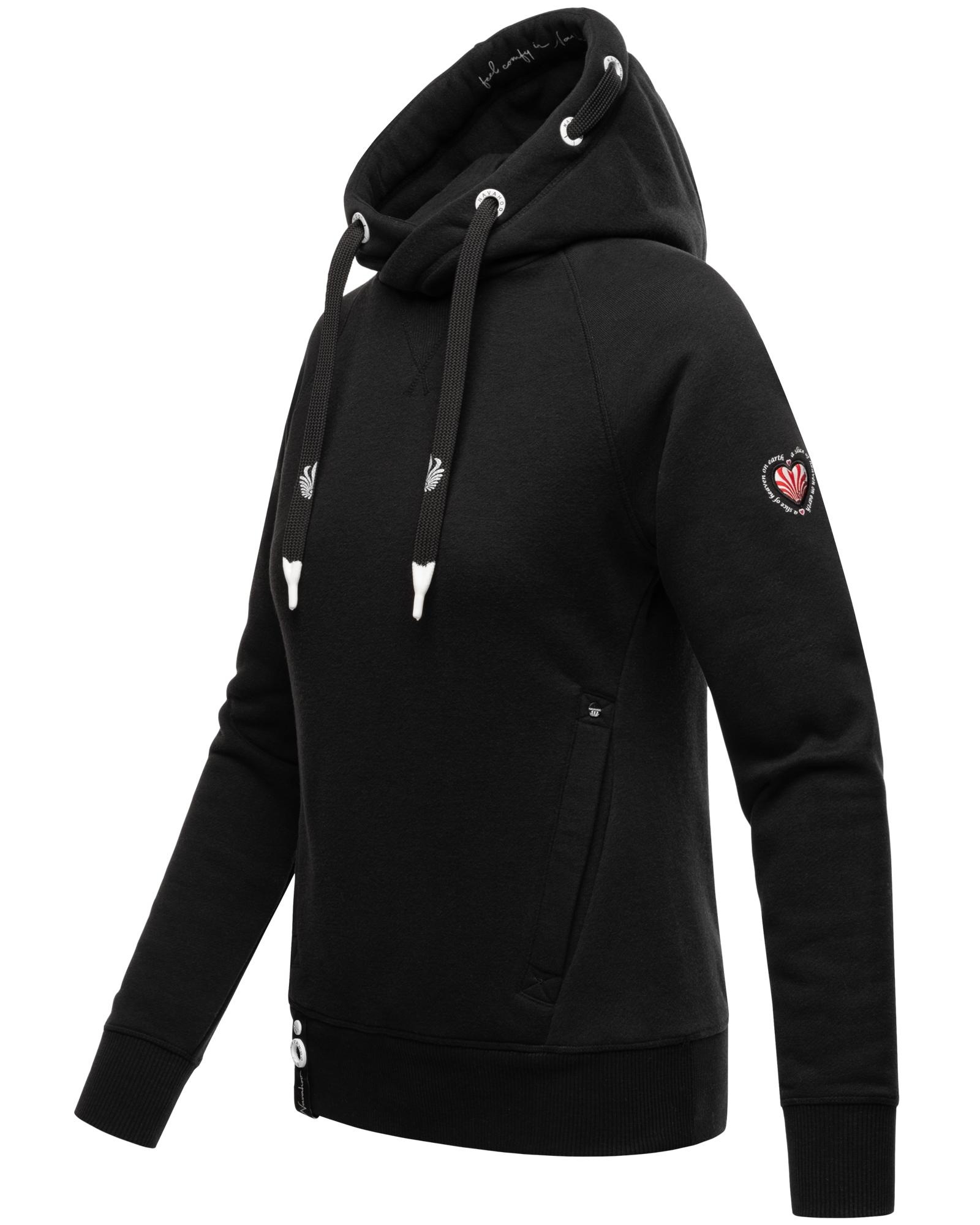 Navahoo Kapuzensweatshirt »Liebesmäuschen«, Kuscheliger Damen Hoodie mit dicken Tunnelzugkordeln