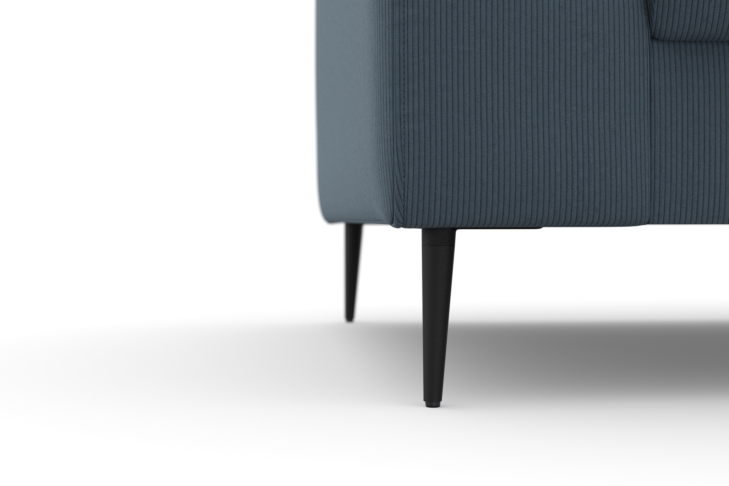 DOMO collection Ecksofa »Modica kompakt und elegant, Breite 244, L-Form«, moderne Optik mit extrabreiter Recamiere, auch in Cord