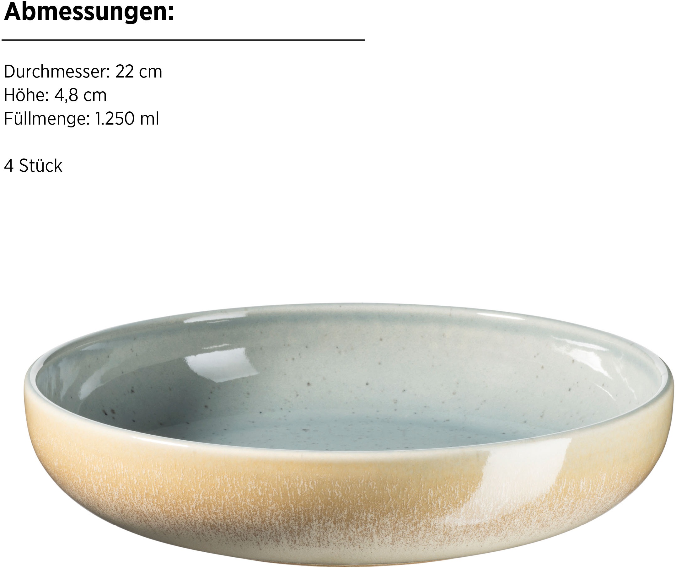 MÄSER Tafelservice »CANDY, aus Steinzeug«, (Set, 8 tlg.), Geschirr-Set, Service