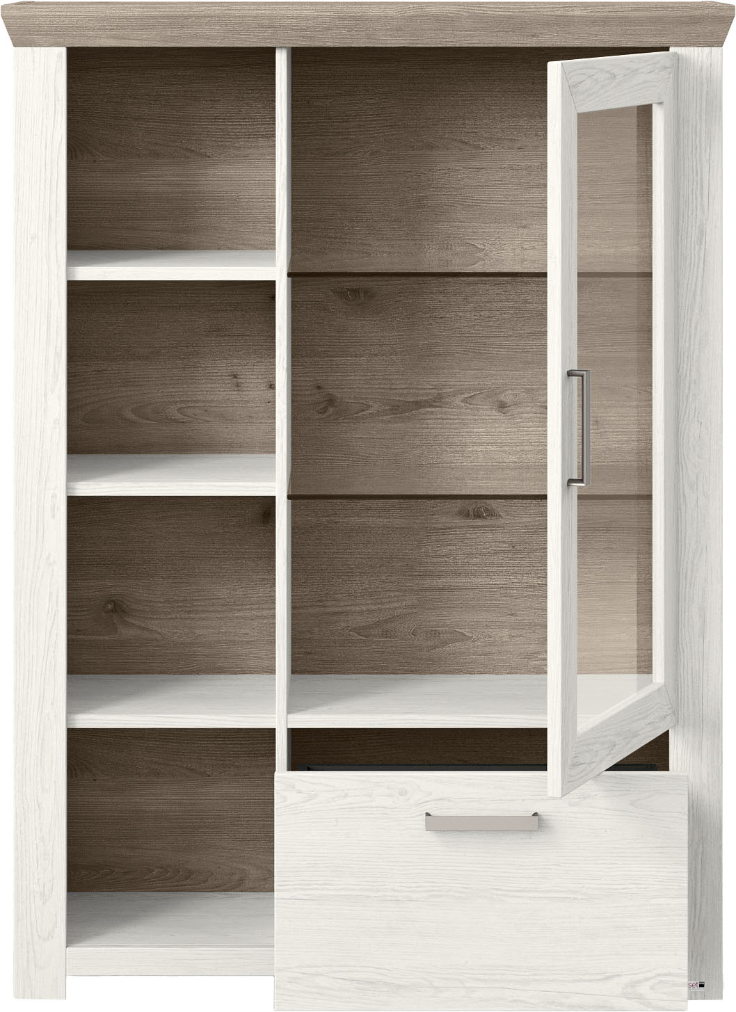 Thumbnail - set one by Musterring Highboard "York", Typ 13 und 14, mit Glastür und Schubkasten, 3 Farbvarianten, B 105 cm