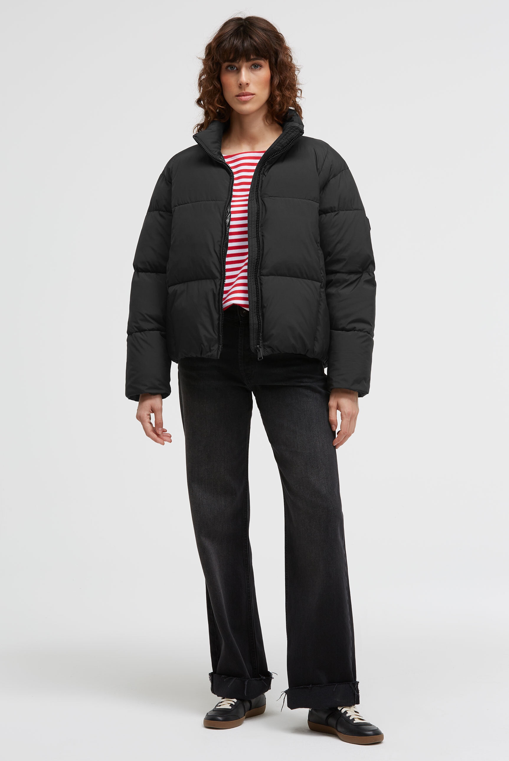 SENSES.THE LABEL Steppjacke ohne Kapuze mit elastischem Saumabschluss