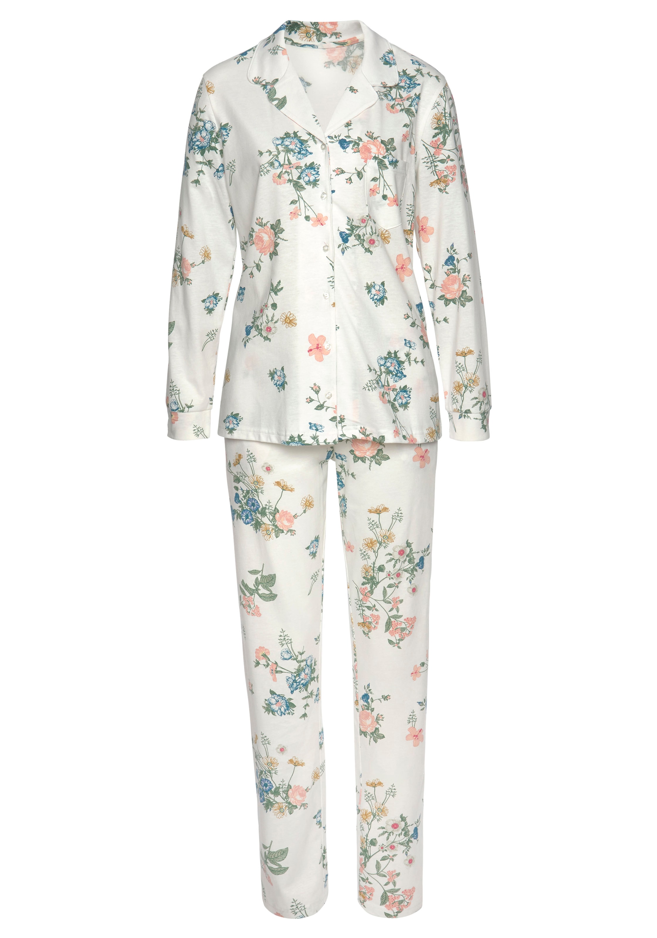 Pyjama, kaufen | online (2 1 BAUR Print Blumen Stück), tlg., Dreams mit Vivance