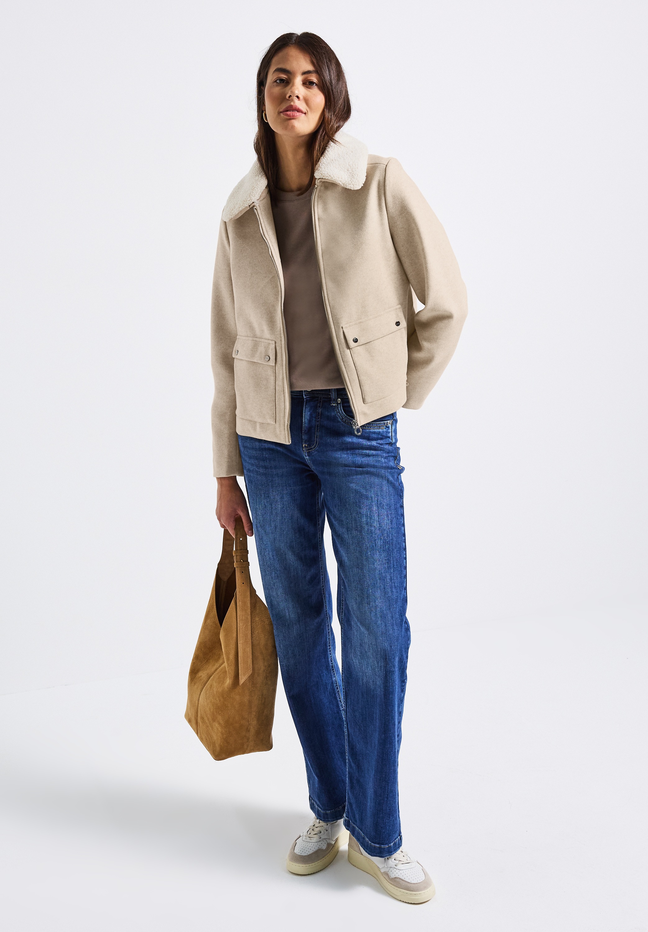 Thumbnail - STREET ONE Kurzjacke ohne Kapuze Abnehmbarer Kragenbesatz