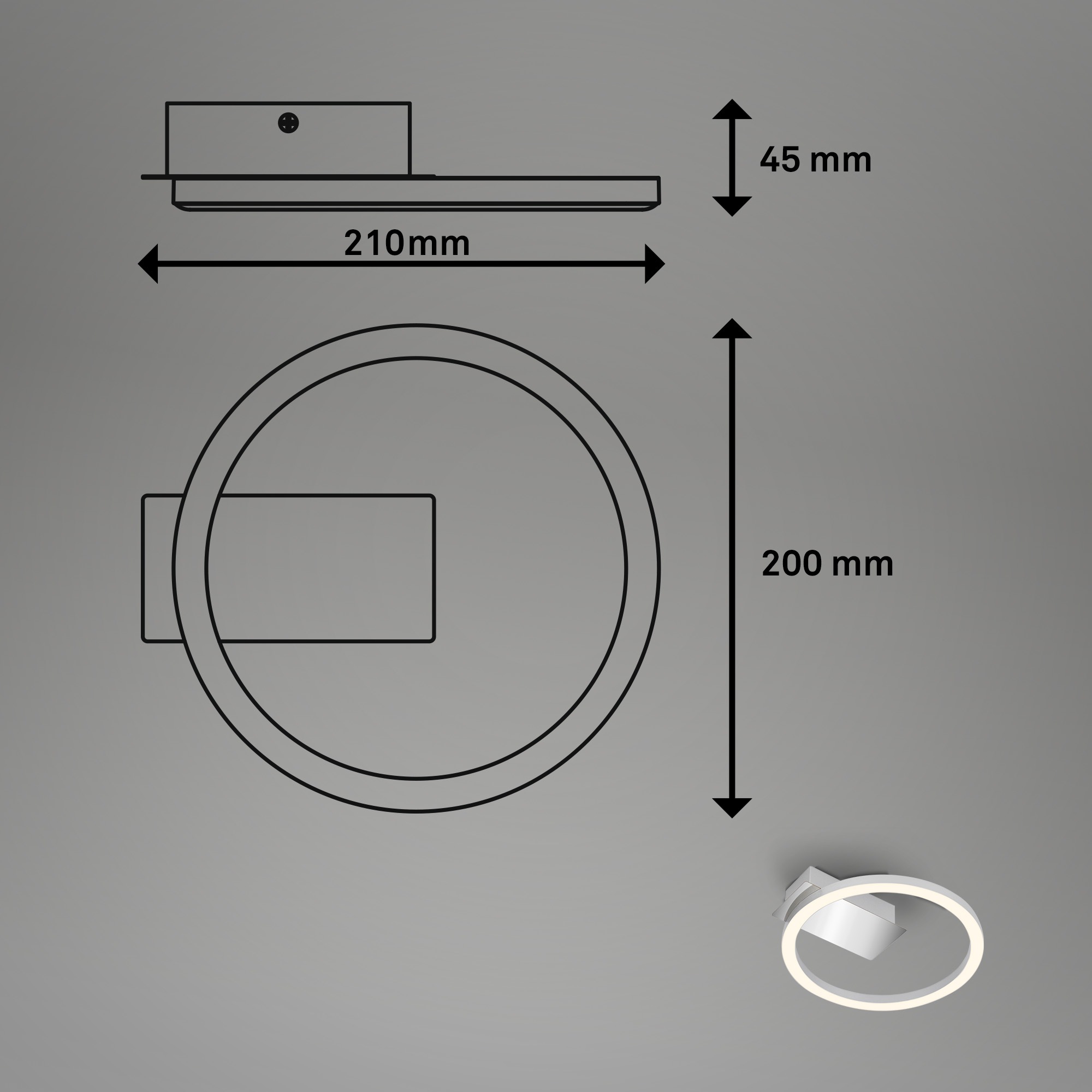 Briloner Leuchten Deckenleuchte »Frame NICI«