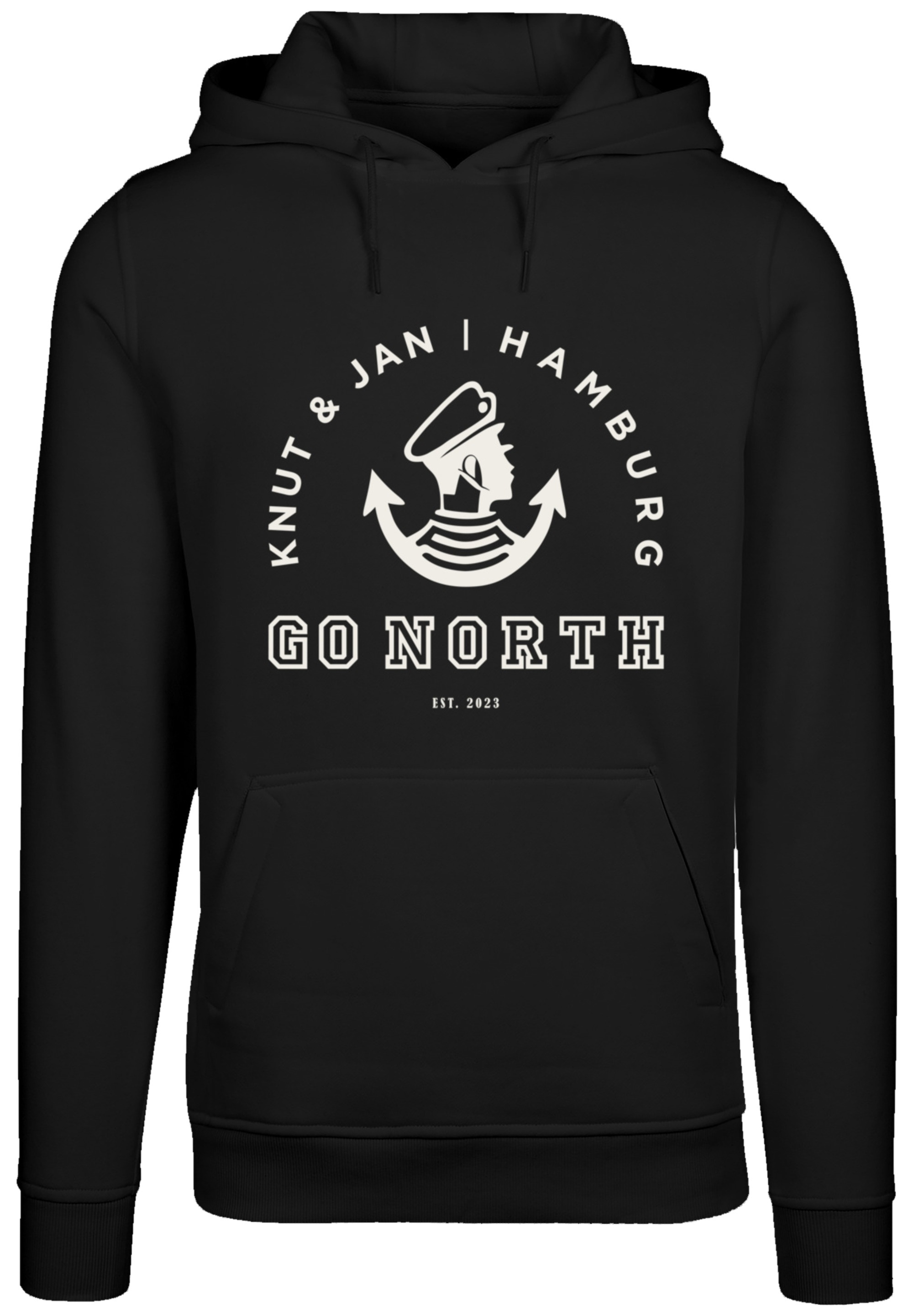F4NT4STIC Kapuzenpullover »Go North Logo«, Print