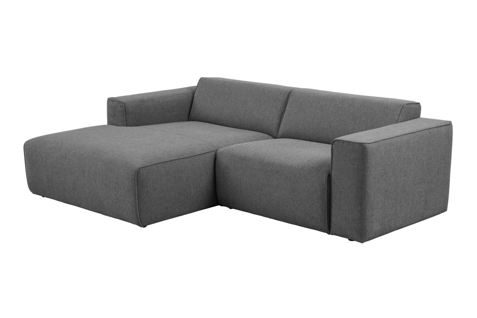 andas Ecksofa »Noord«, mit Kedernaht, Breite 234 cm, Cord, Struktur, Webstoff