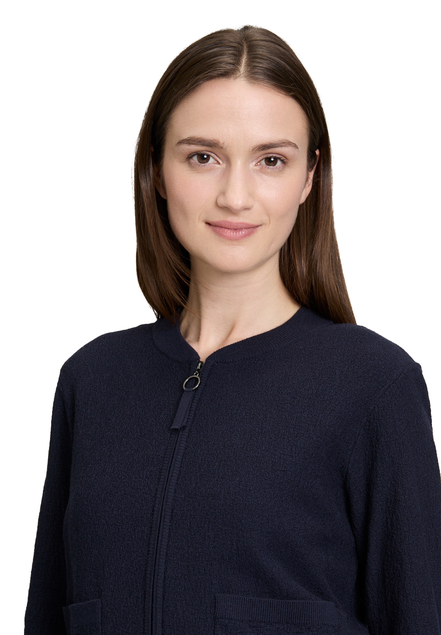 Betty&Co Strickjacke »Betty & Co Strick-Cardigan mit Reißverschluss«