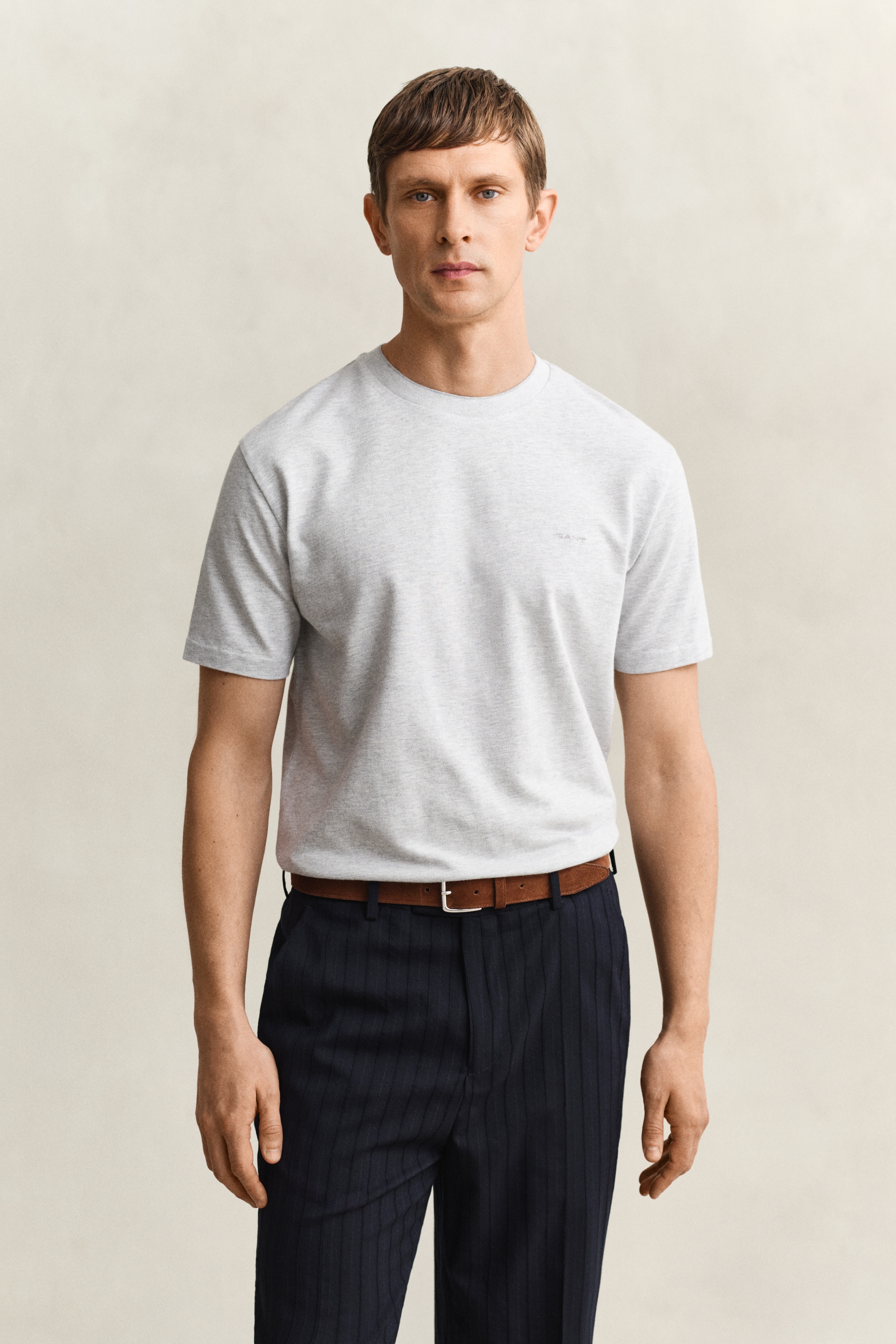 Gant T-Shirt "TONE PIQUE" Regular fit mit Rundhalsausschnitt günstig online kaufen