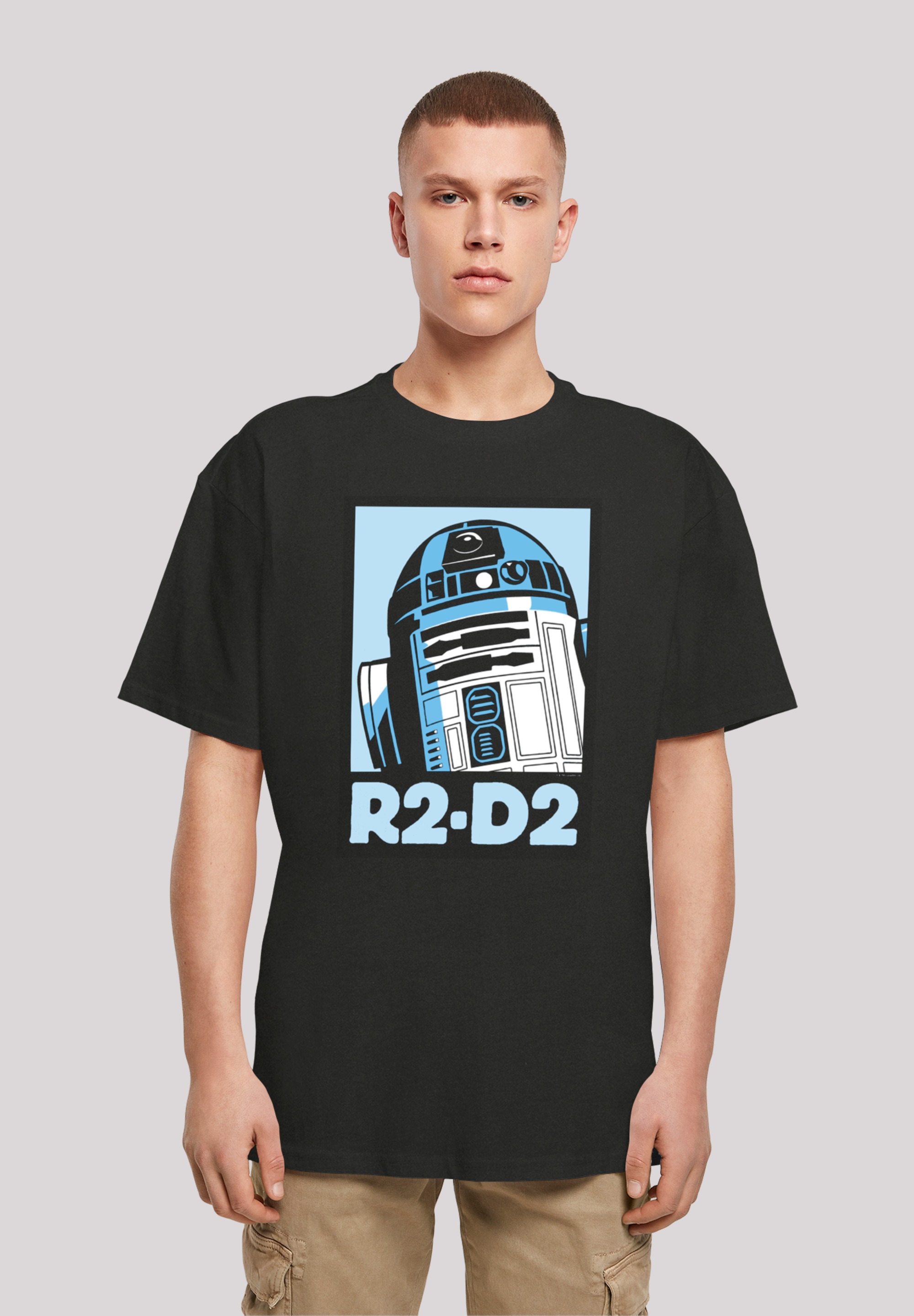 F4NT4STIC Kurzarmshirt »F4NT4STIC Herren Star Wars R2-D2 Poster with Heavy Oversize Tee«, (1 tlg.)