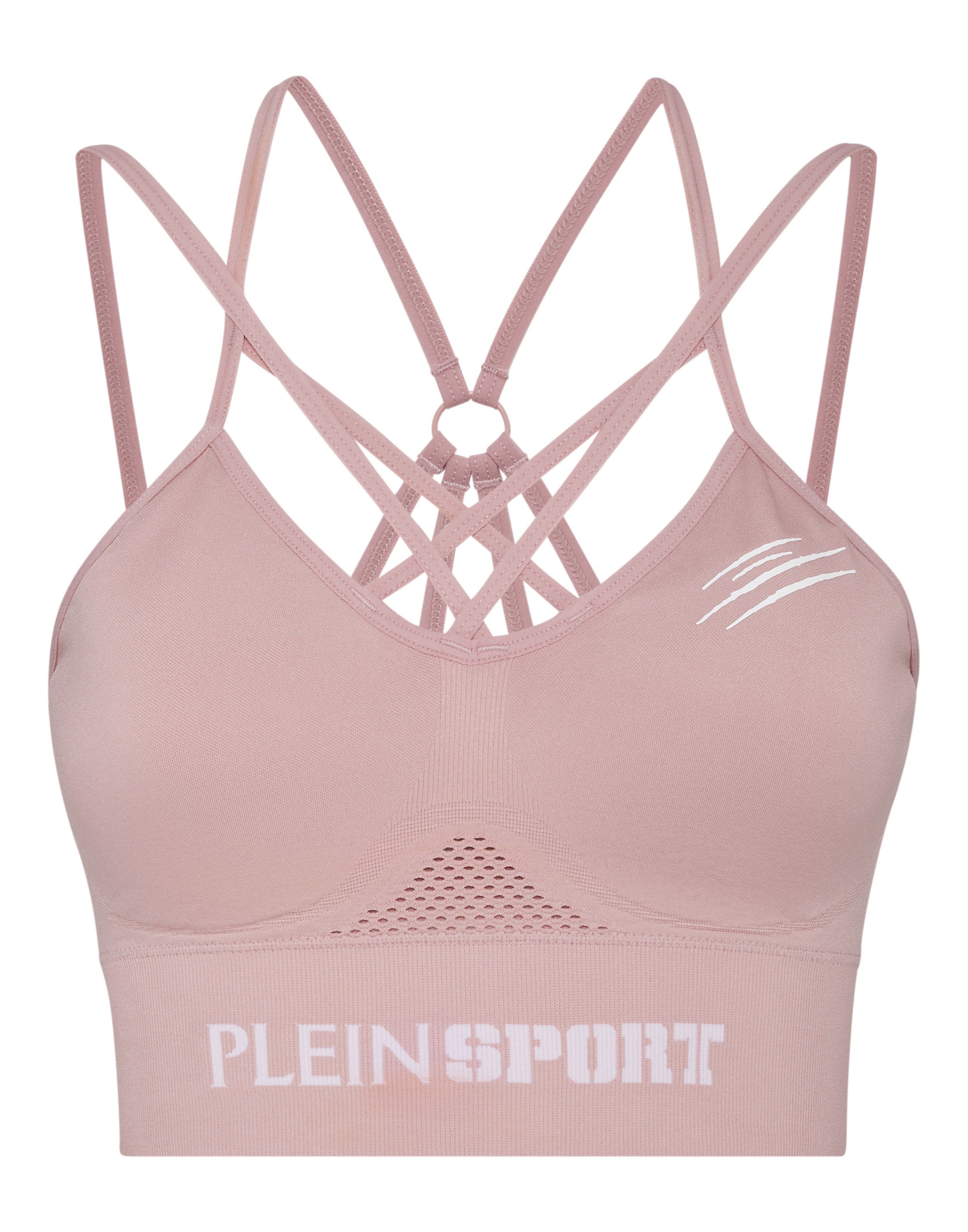 PLEIN SPORT Kinder Lauftop "BH", rosa, Gr. L, Obermaterial: 92% Polyamid, 8% Elasthan, Tops