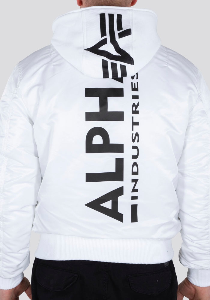 Alpha Industries Bomberjacke »MA-1 ZH Back Print«, mit Kapuze