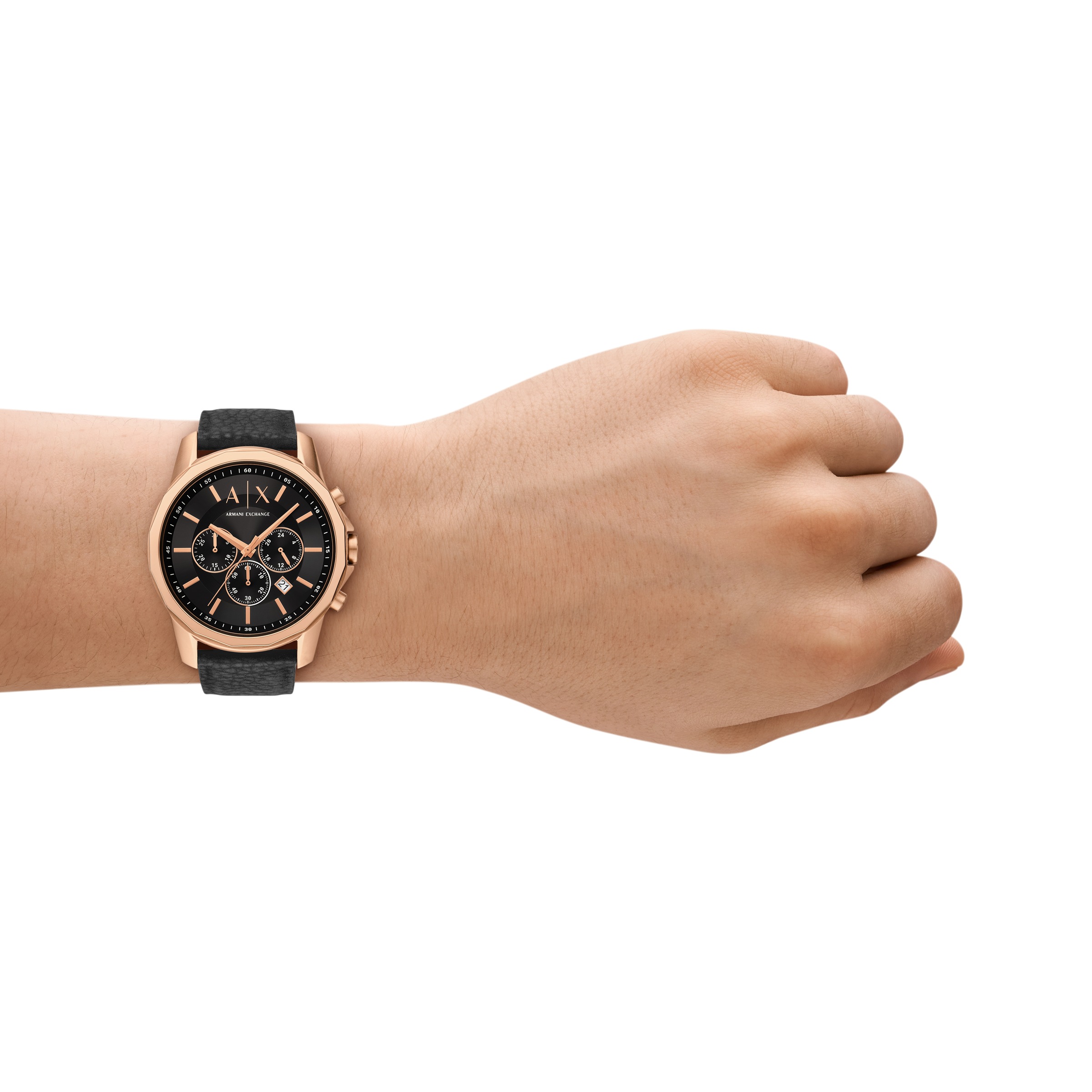 ARMANI EXCHANGE Chronograph Quarzuhr, Armbanduhr, Herrenuhr, analog, Tag, 12/24-Std.-Anzeige