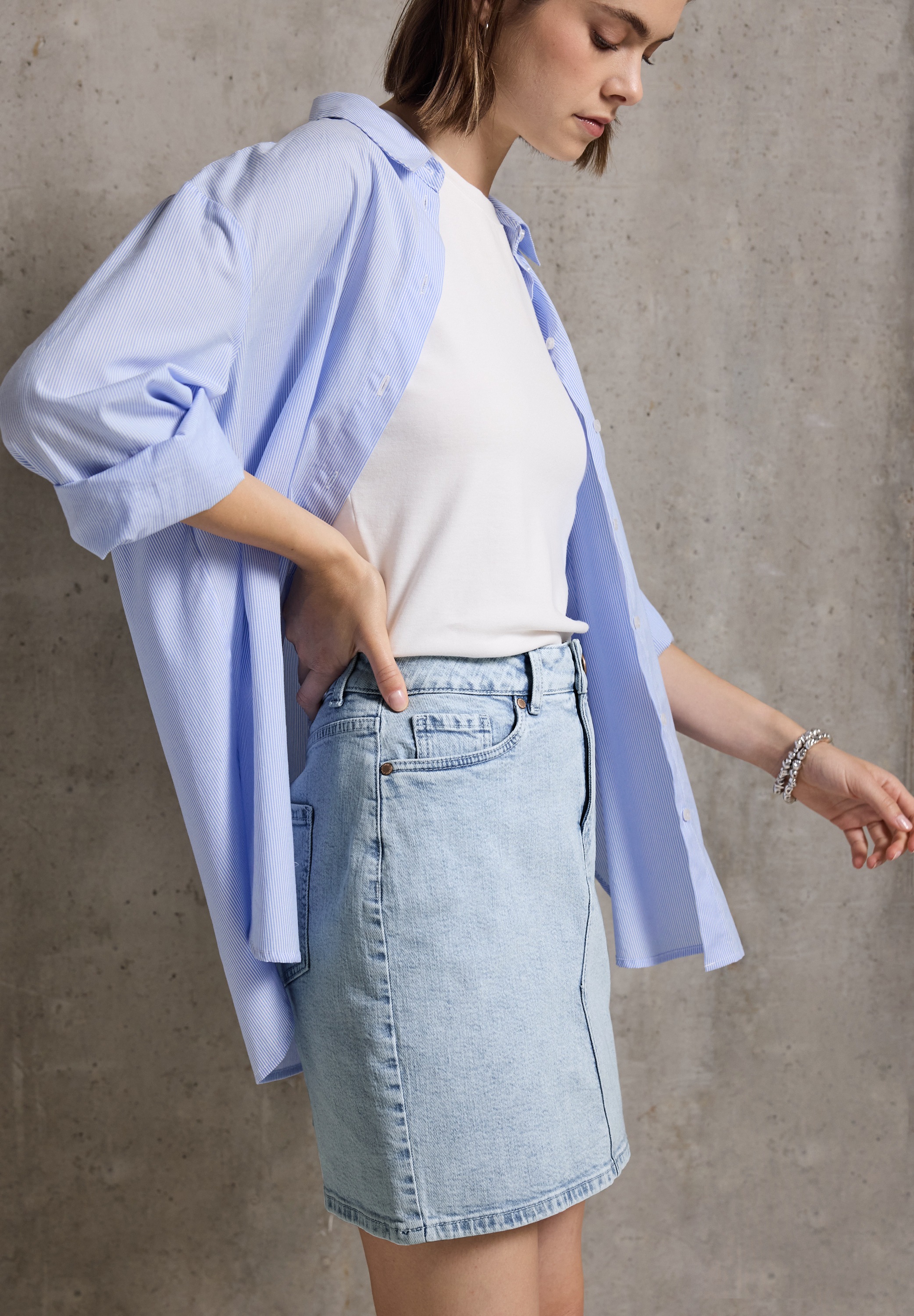 STREET ONE STUDIO Jeansrock Middle Waist