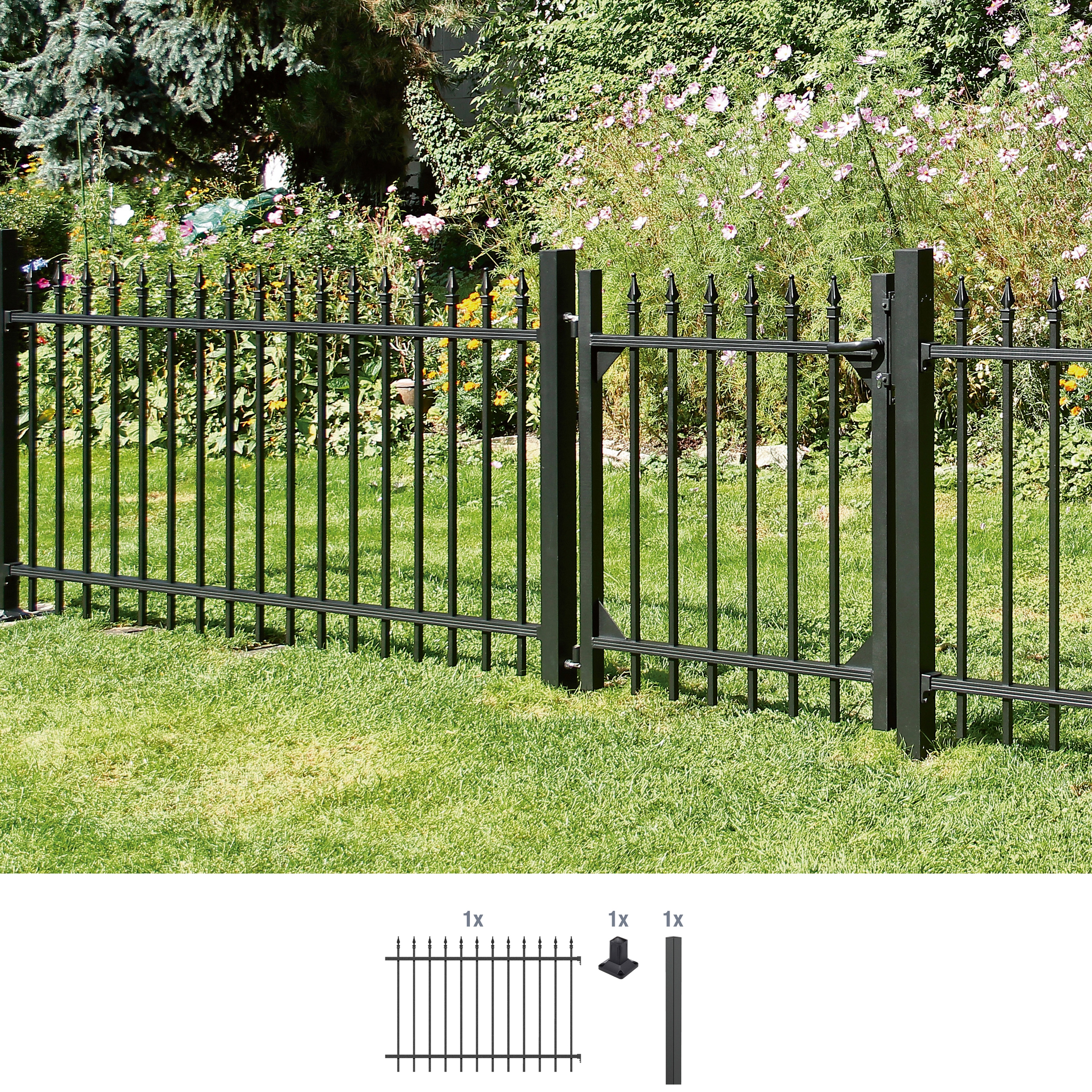 Alberts "Anbauset Chaussee" Höhe: 100 und 120 cm, Breite: 200 cm, zum Aufschrauben