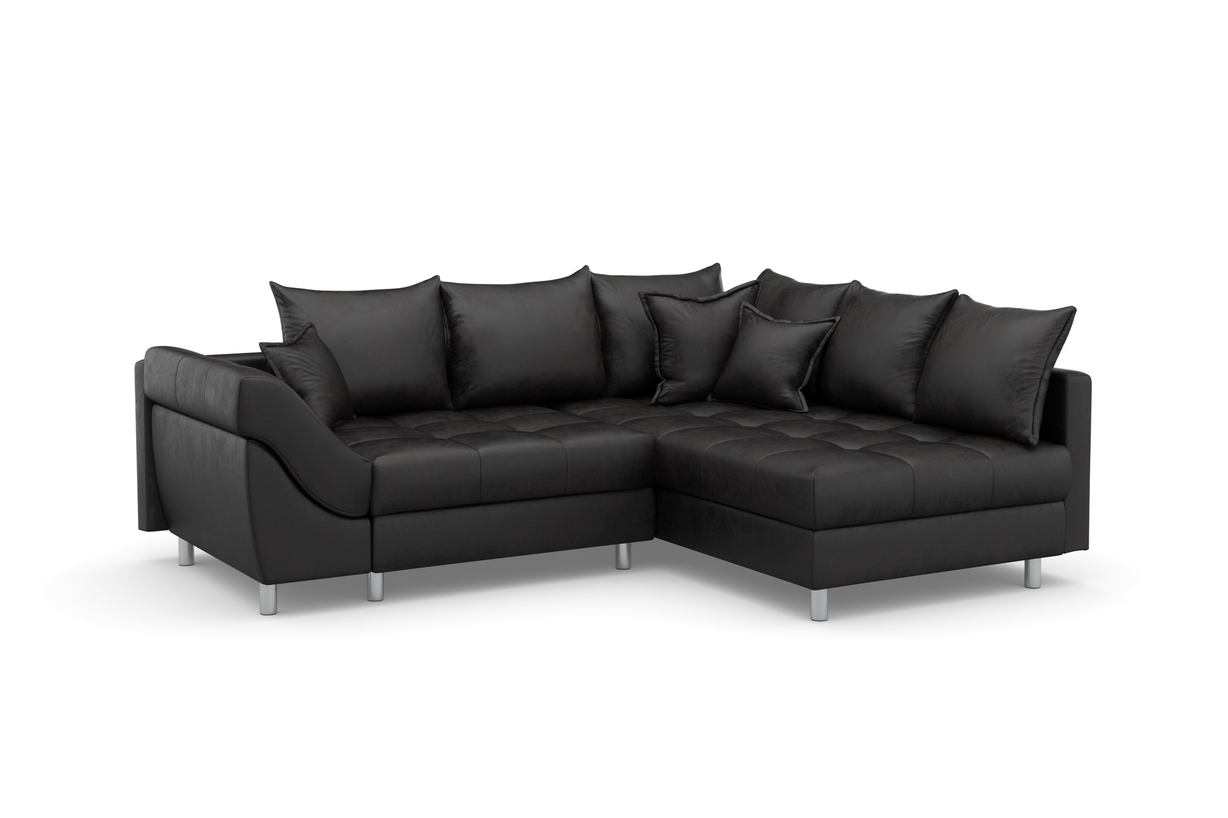 COLLECTION AB Ecksofa Joseli,  mit Zier- und Rückenkissen, komfortable Schanzen-Armlehne