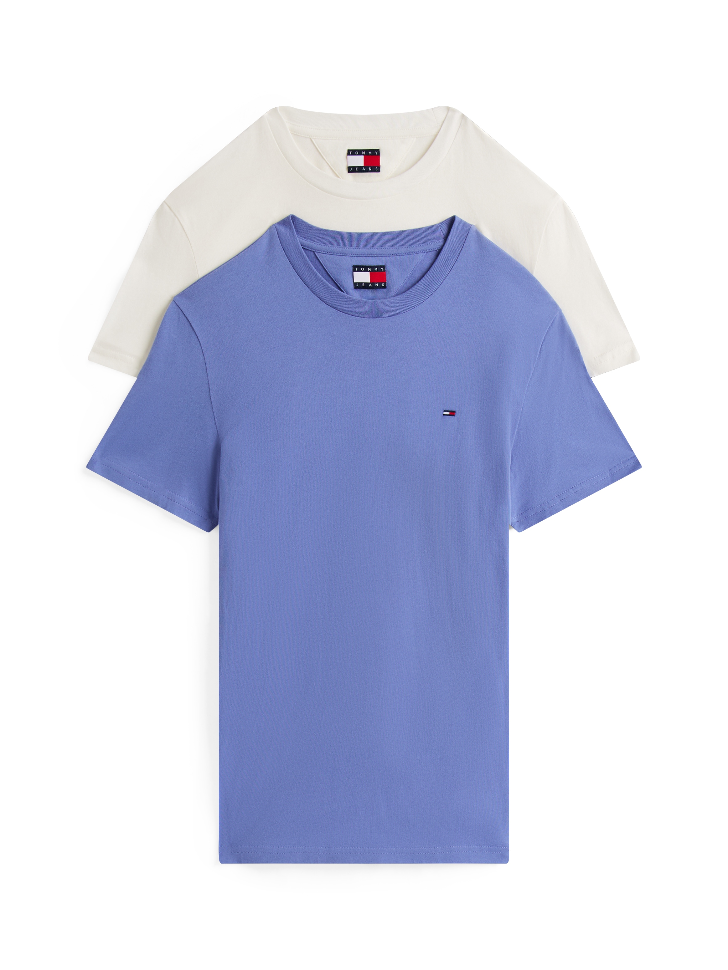 Tommy Jeans Rundhalsshirt "TJM XSLIM 2PACK JERSEY TEE EXT", 2er-Packer Pack günstig online kaufen