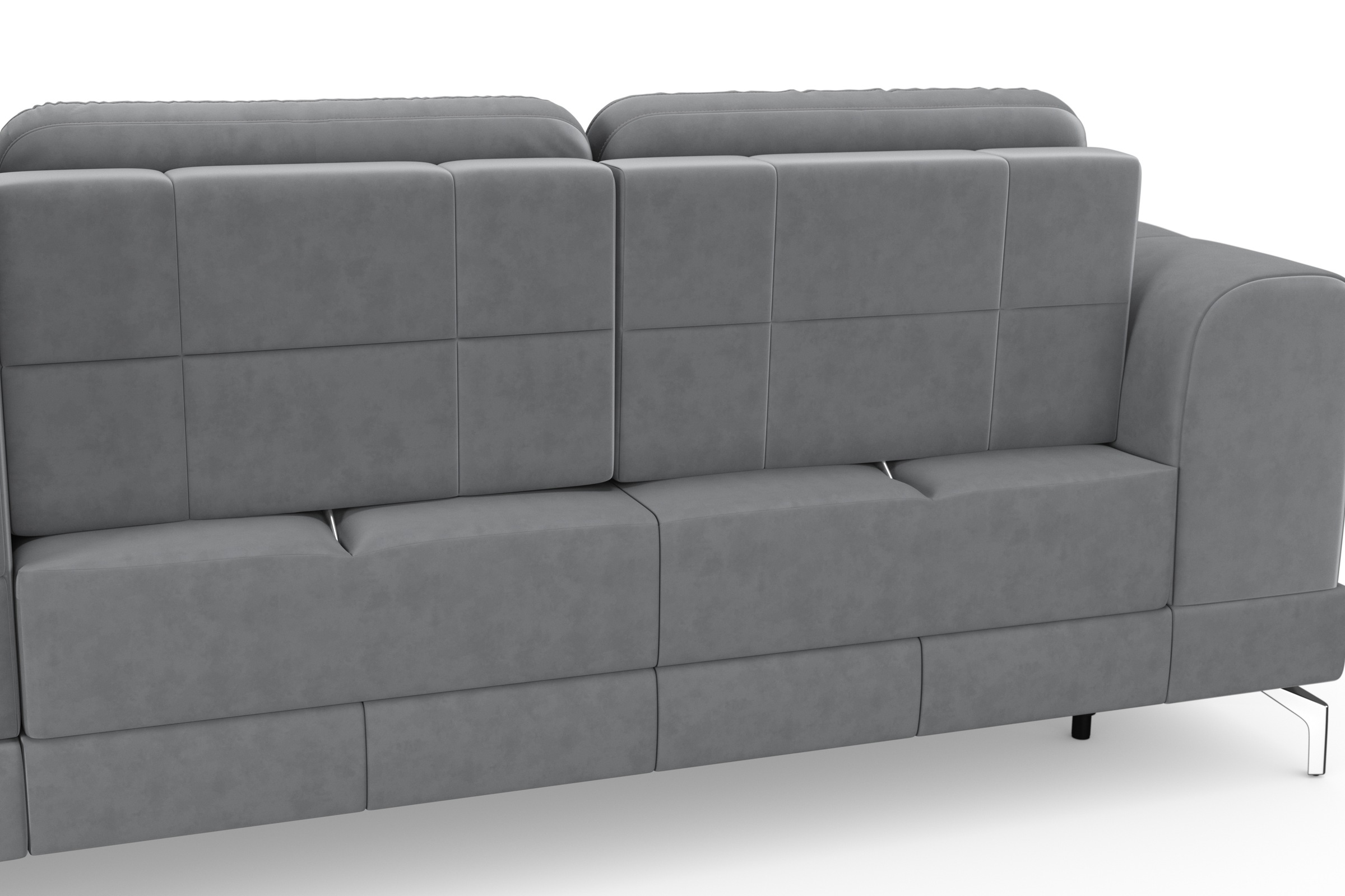 sit&more Ecksofa »Bendigo L-Form«, inklusive Sitztiefenverstellung, Bodenfreiheit 12 cm, in 2 Fußfarben