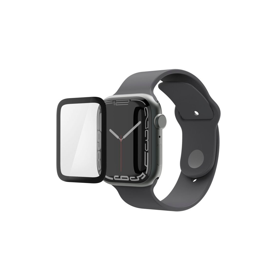 Hama Displayschutzfolie »Displayschutz Super Hybrid für Apple Watch 10, 42 mm, mit Montagehilfe«, für Apple Watch 10, robustes Material, kratzfest, stoßfest