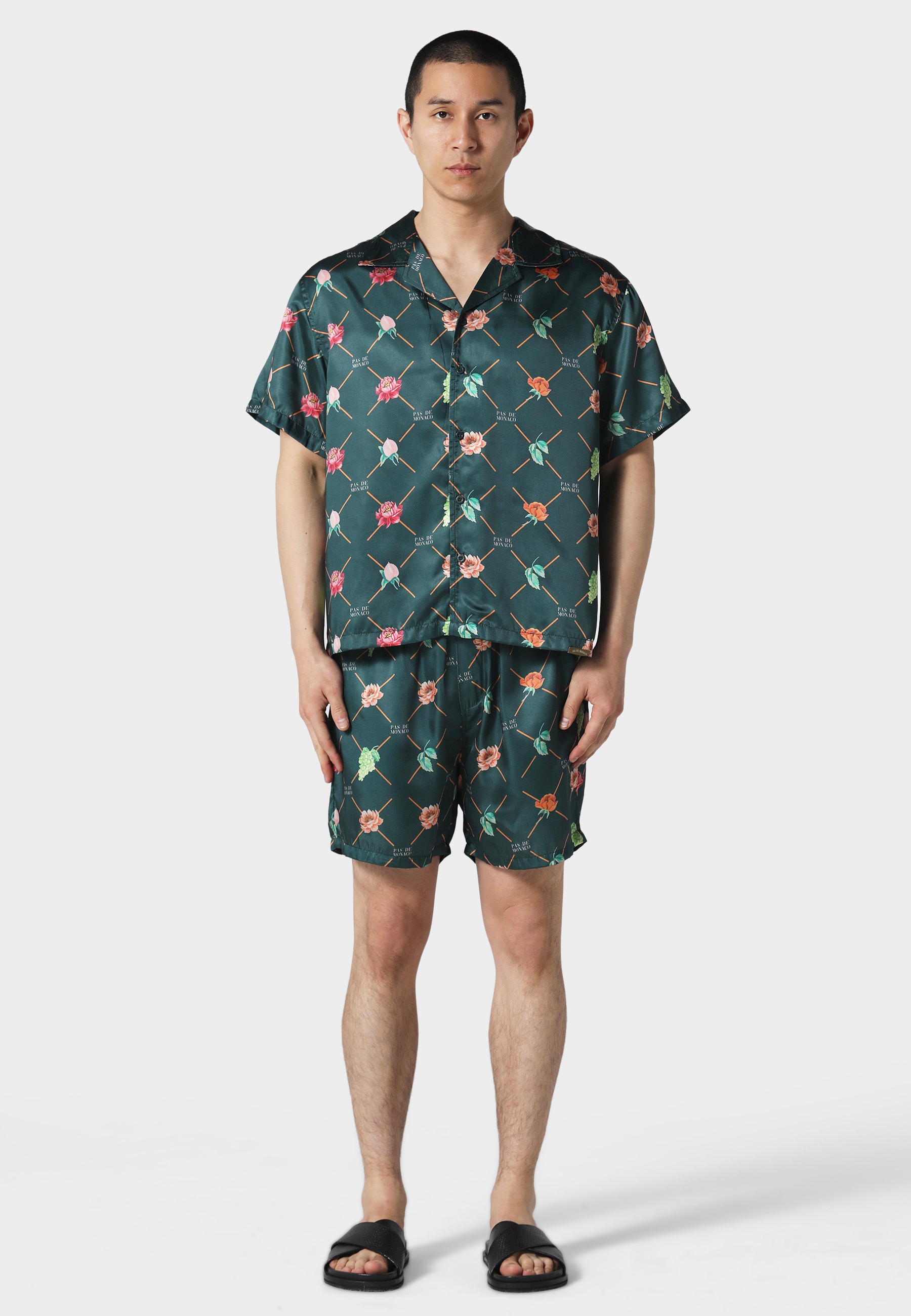 Pas De Monaco Kurzarmshirt »Pas De Monaco FRUIT MONOGRAM CUBAN SHIRT« 1 Stk.