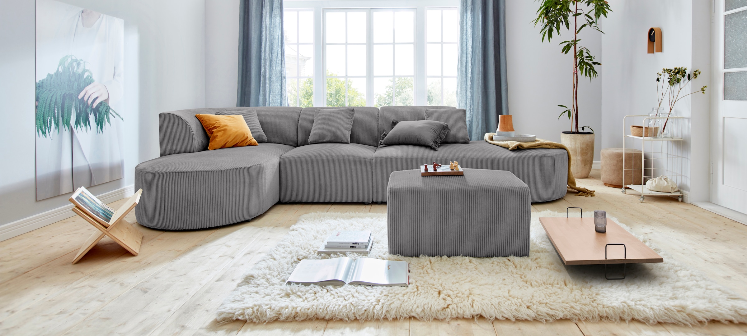 andas Ecksofa "Alesund L-Form" bestehend aus Modulen, auch einzeln erhältll günstig online kaufen