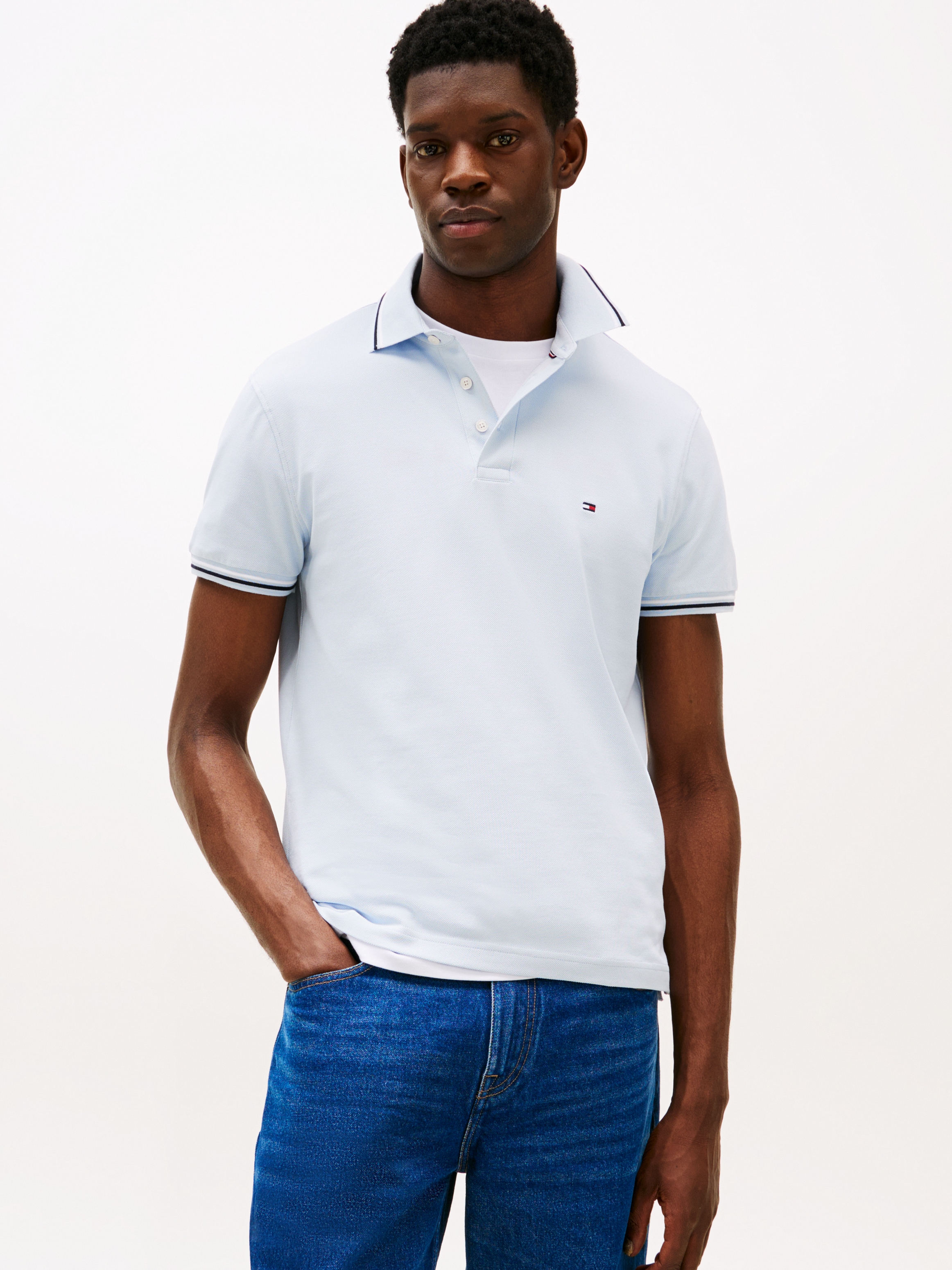 Tommy Hilfiger Poloshirt »TOMMY TIPPED SLIM POLO«