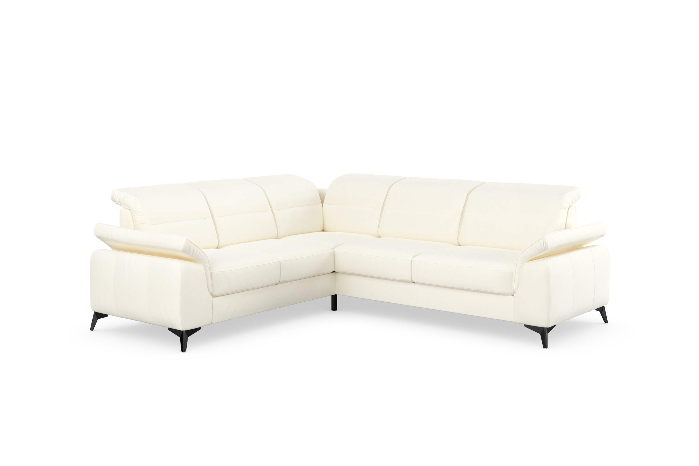 sit&more Ecksofa »Sinatra L-Form«, optinal mit Kopfteilverstellung und Armteilfunktion, Metallfüße