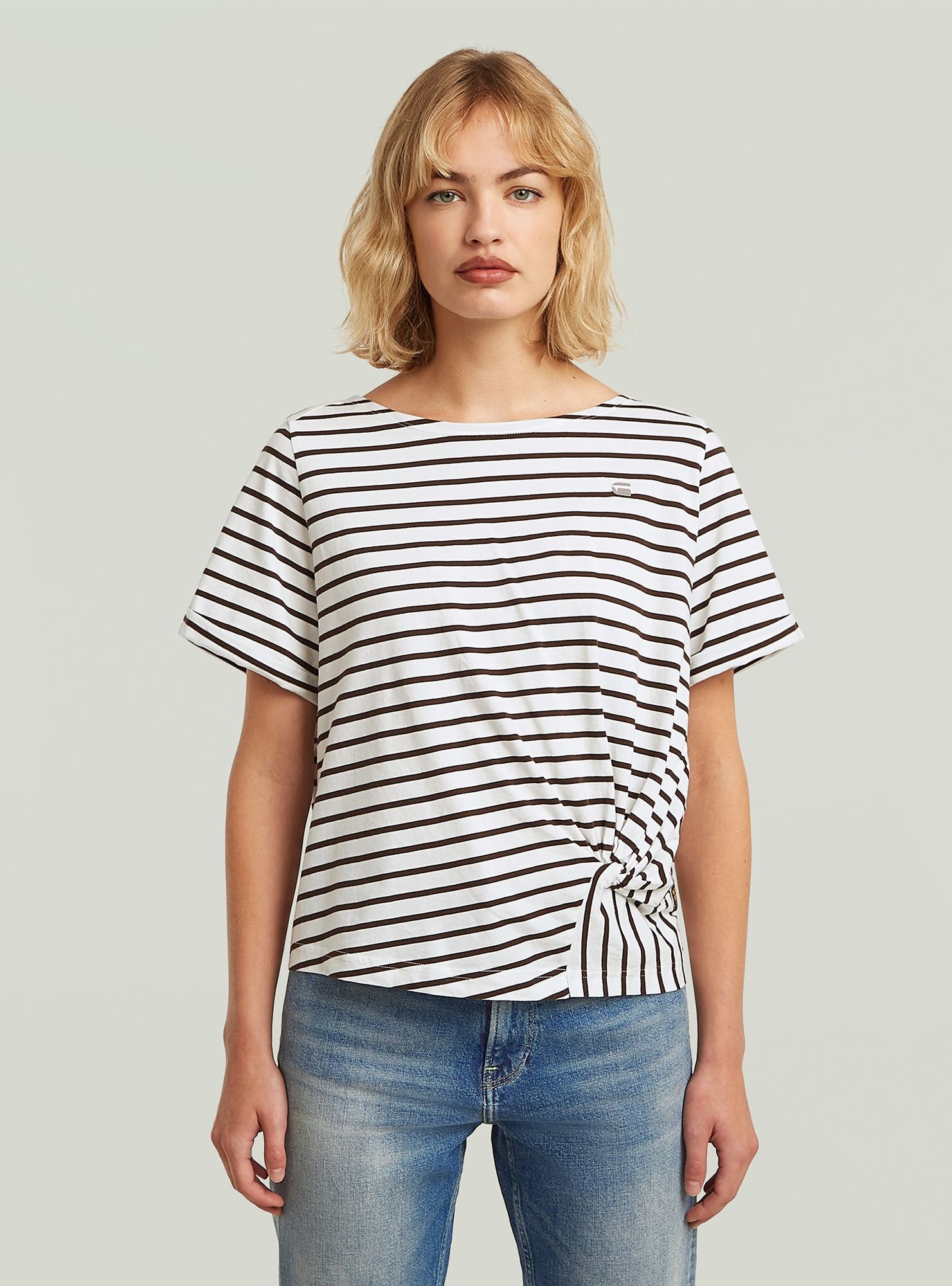 G-STAR T-Shirt "Striped Knot T-Shirt" günstig online kaufen