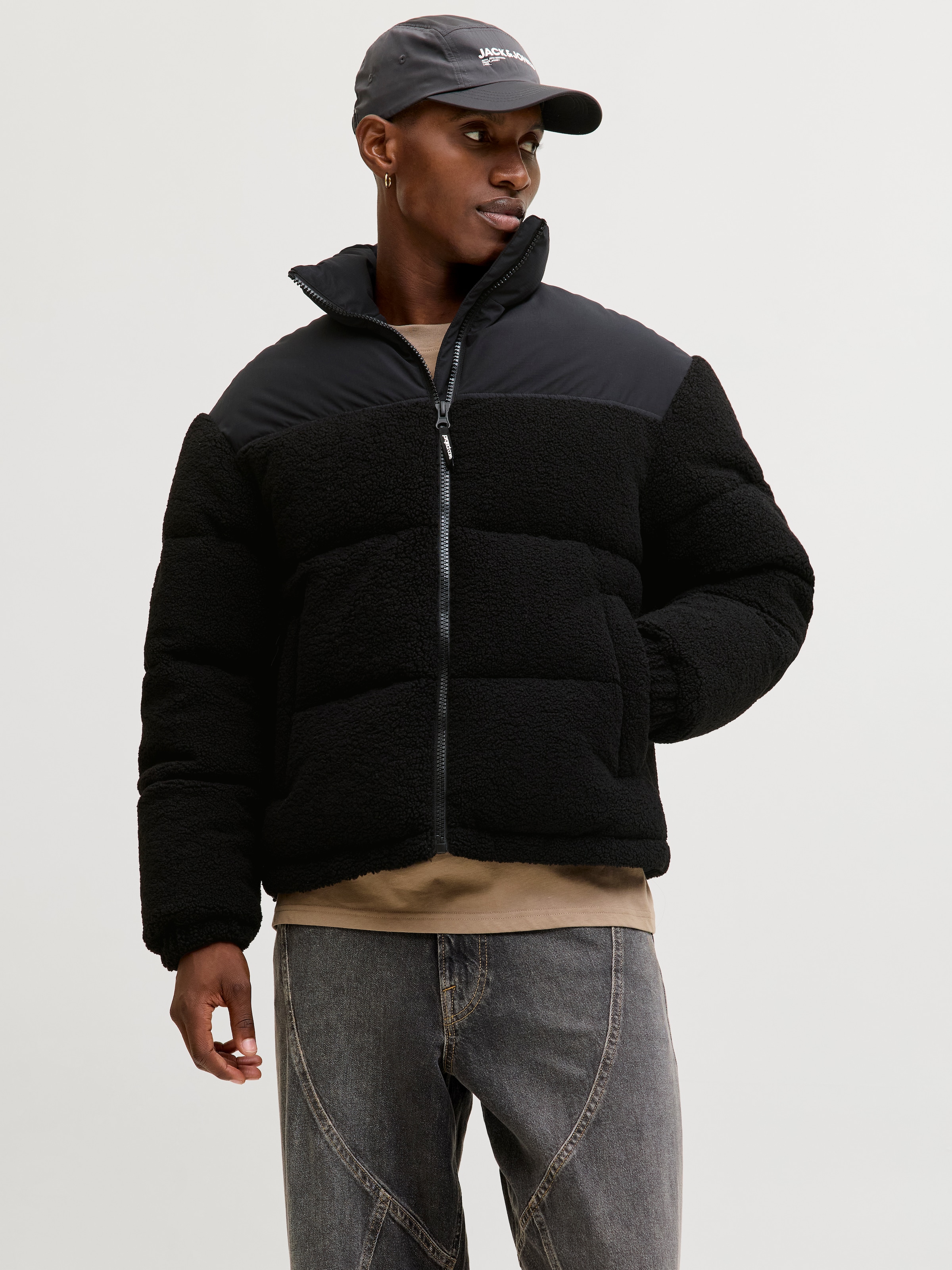 Jack & Jones Steppjacke "JCOFLARE TEDDY PUFFER JACKET" günstig online kaufen