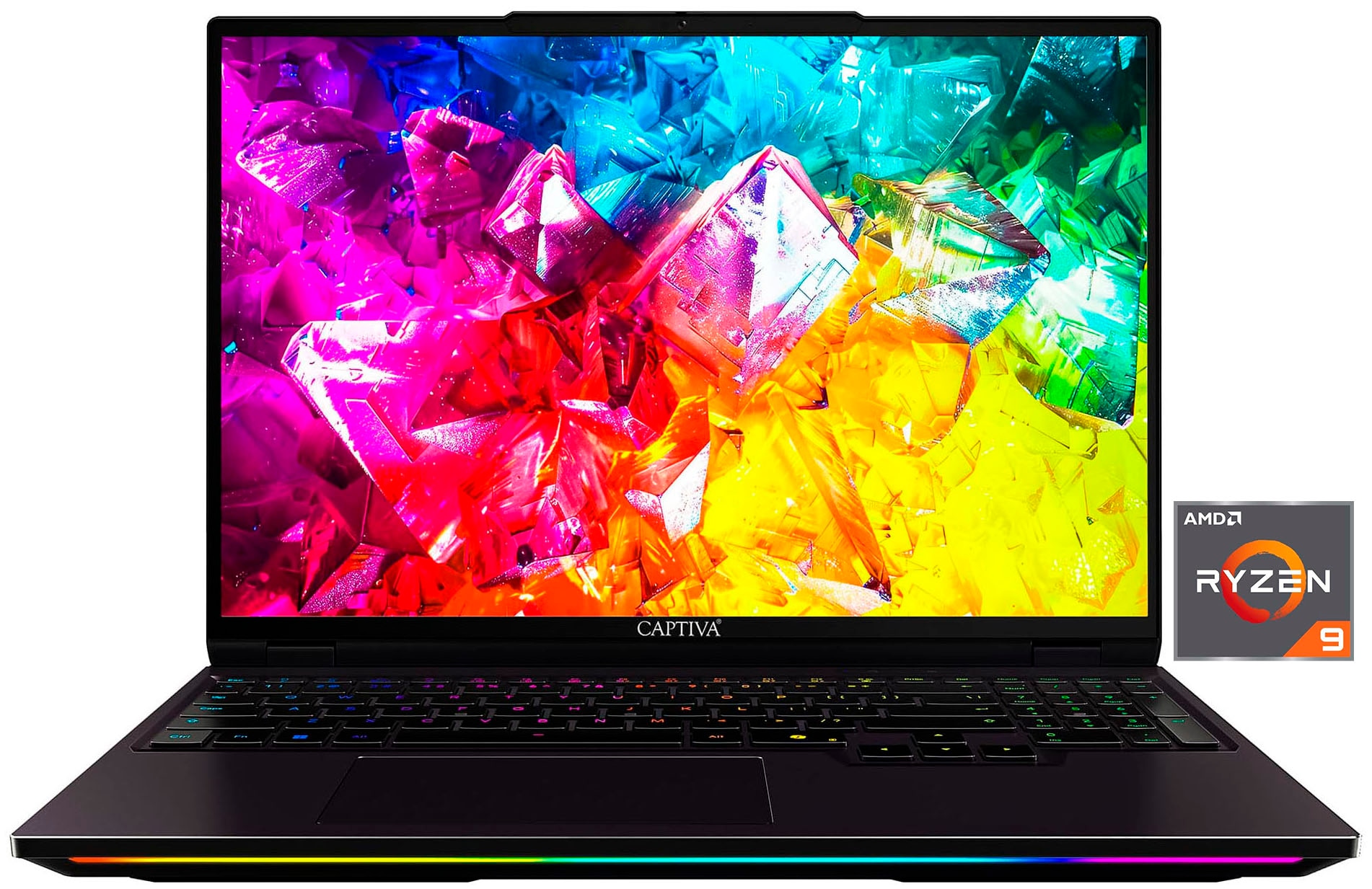 CAPTIVA Gaming-Notebook "Highend Gaming R10-1160GE", schwarz, 32 GB RAM 1.000 GB SSD, Ryzen 9, Microsoft Windows 11 Pro (64 Bit), Notebooks
