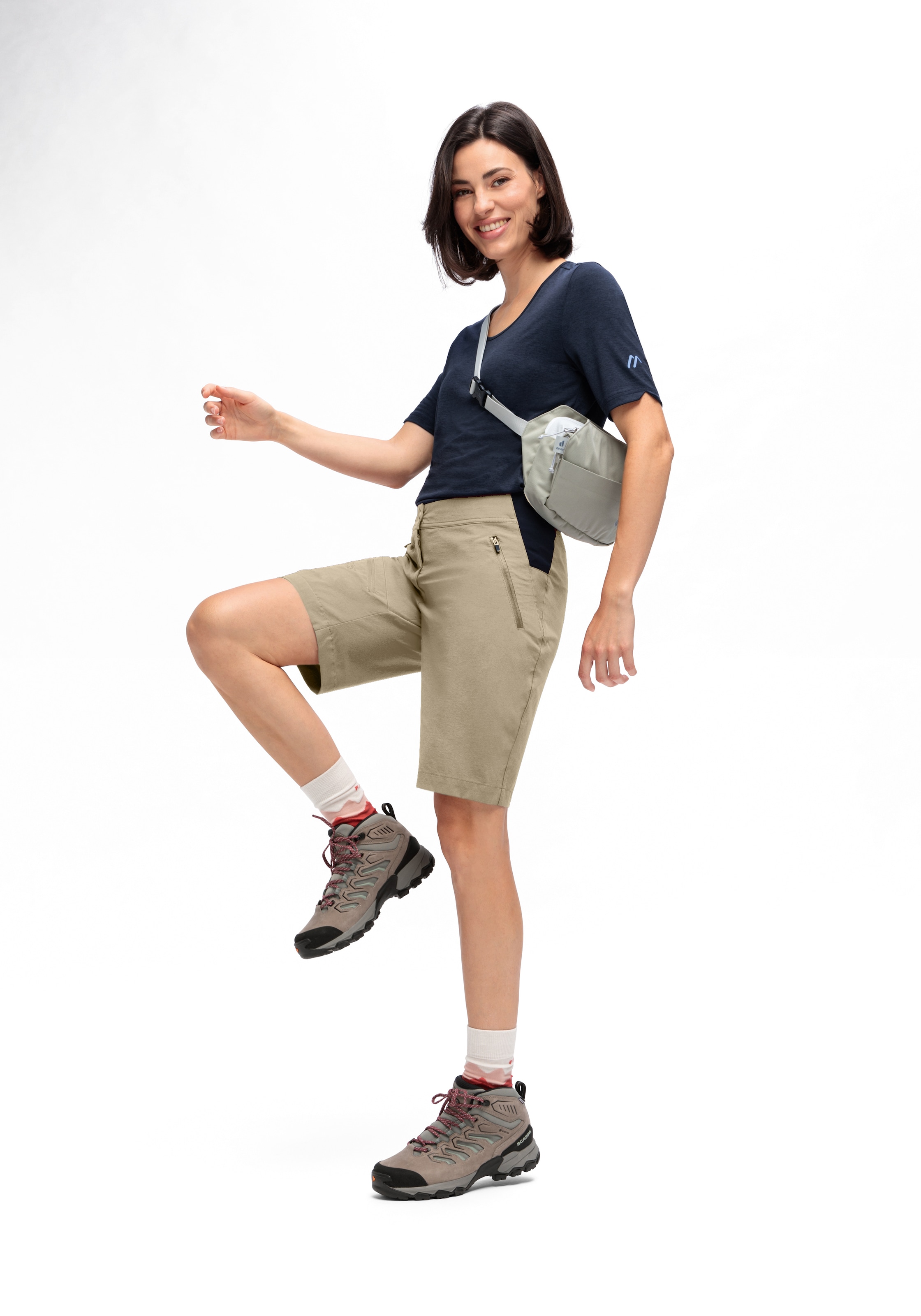 Maier Sports Outdoorhose »Inara Short Vario«, Damen Shorts, kurze Wanderhose, Outdoor-Hose, 4 Taschen, Regular Fit