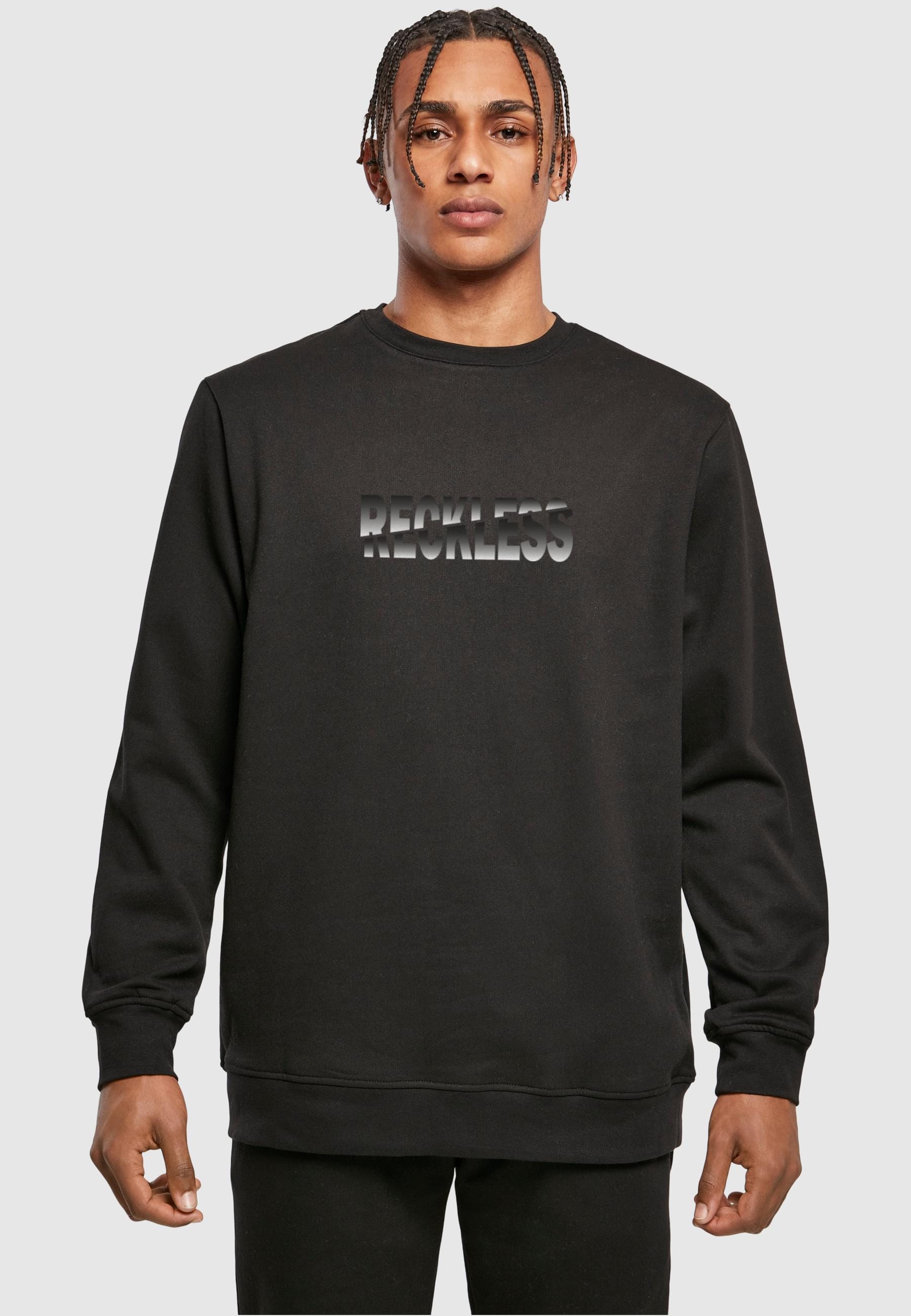 Merchcode Rundhalspullover »Merchcode Herren Reckless Basic Crewneck«, (1 tlg.)