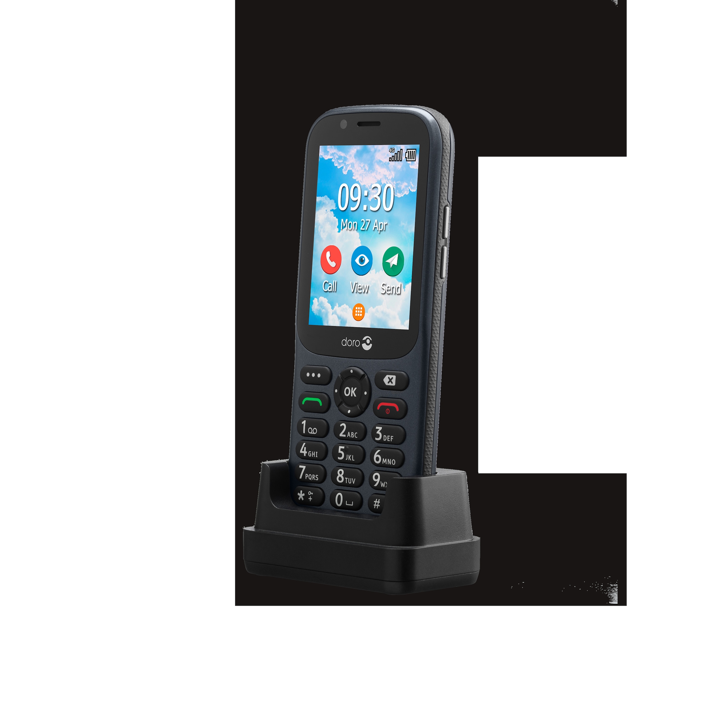Doro Smartphone »730X«, dunkelgrau, 7,11 cm/2,8 Zoll, 1,3 GB Speicherplatz, 3  MP Kamera | BAUR